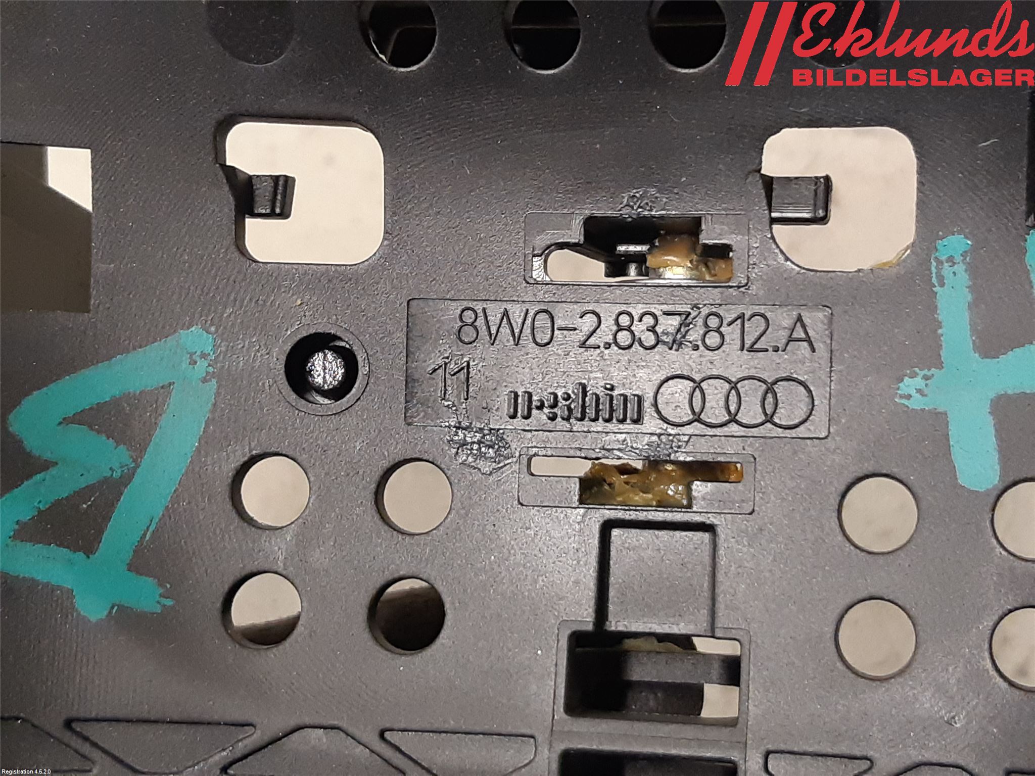 Audi A4/S4 B9 16-19 Dörrhandtag Yttre Hö