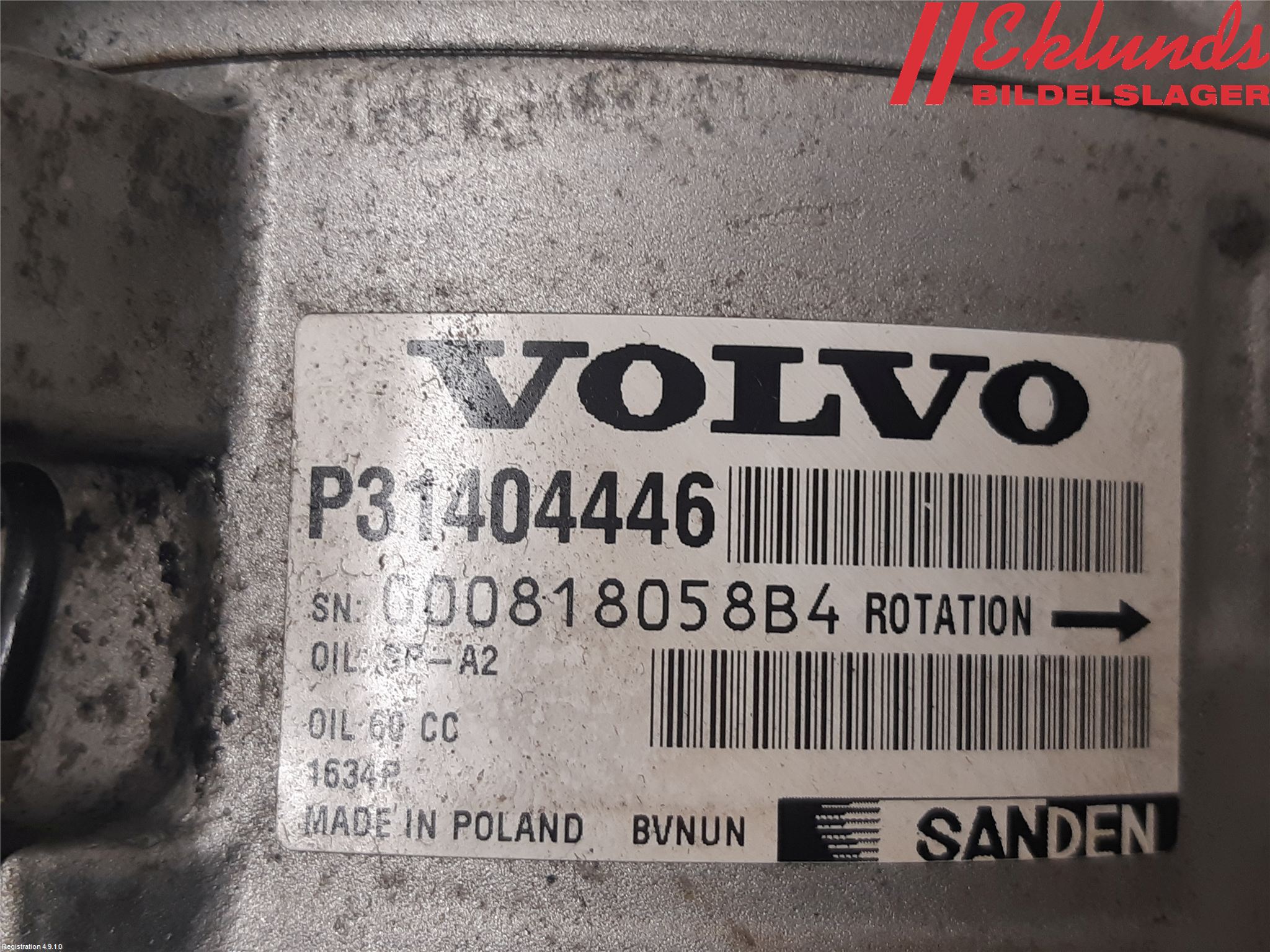 Volvo XC90/RECHARGE 16- Ac Kompressor