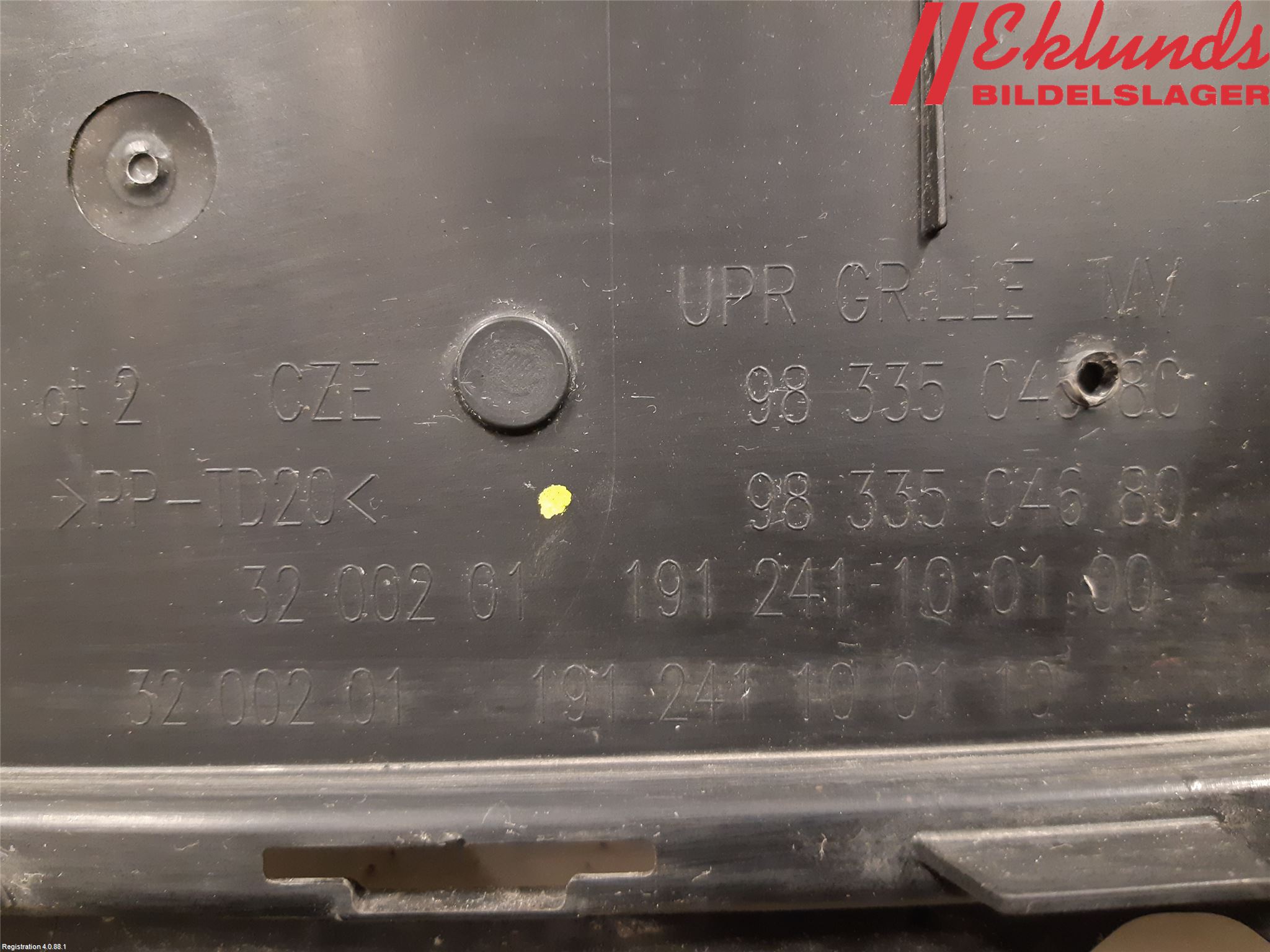 Citroen COTROEN C3 17-24 Stöt Utfyllnad-List-Grill