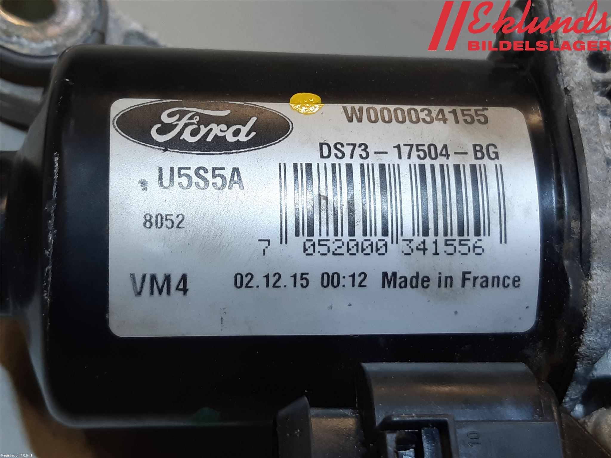 Ford MONDEO 15-22 Torkarmotor Vindruta