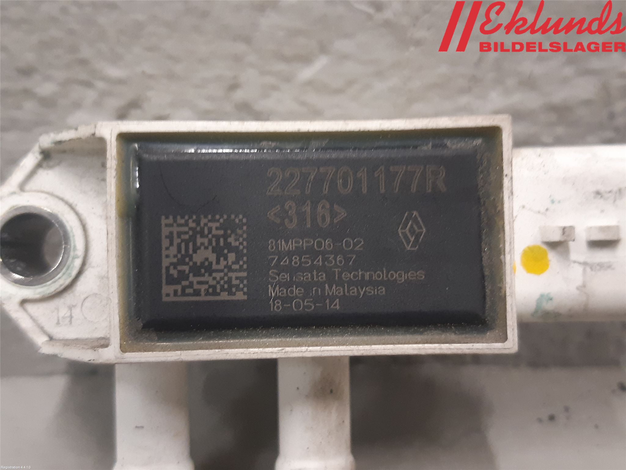 Nissan QASHQAI 17-21 Givare Temp-Tryck Avgas