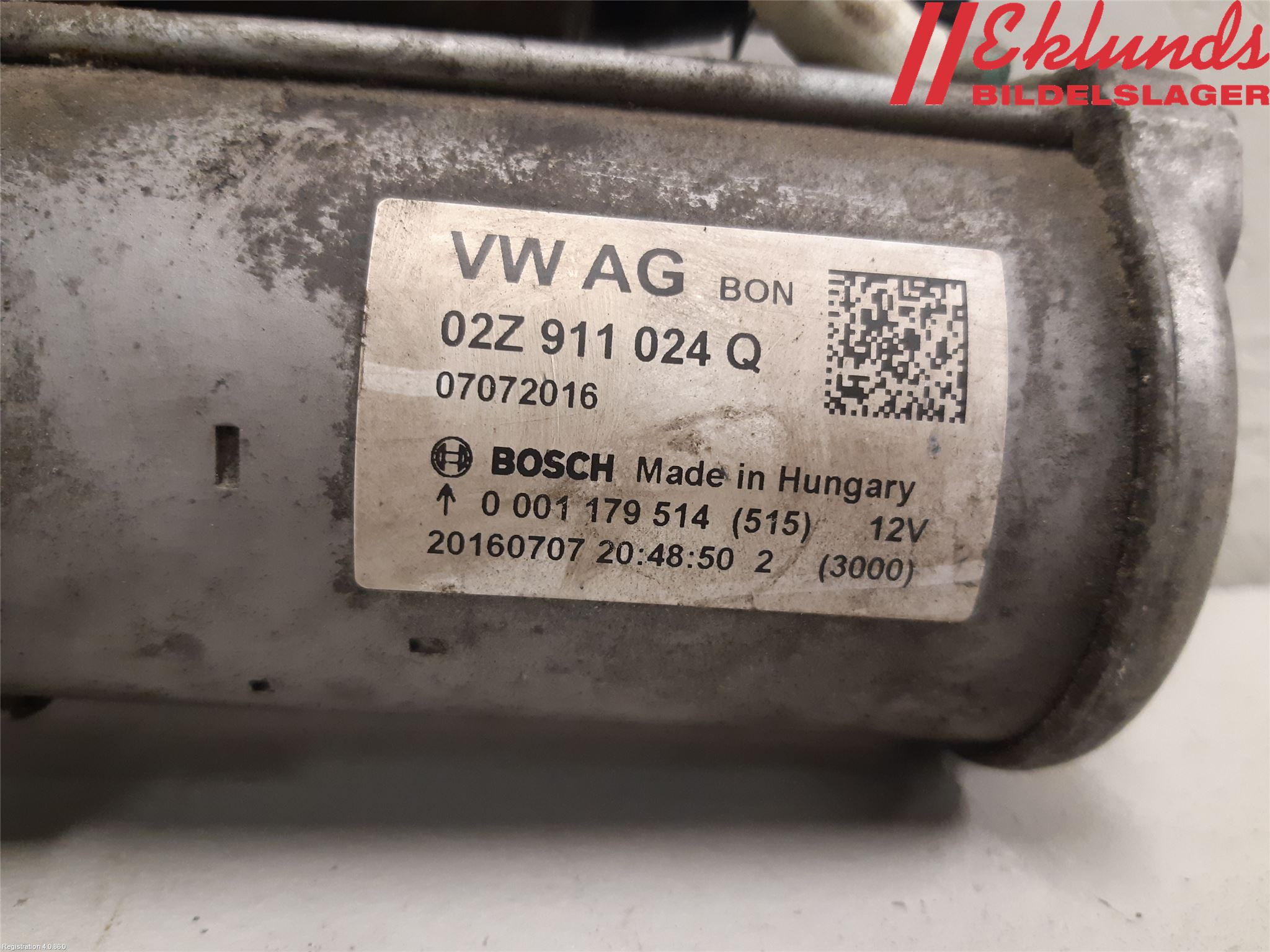 Audi A3/S3 8V 13-20 Startmotor