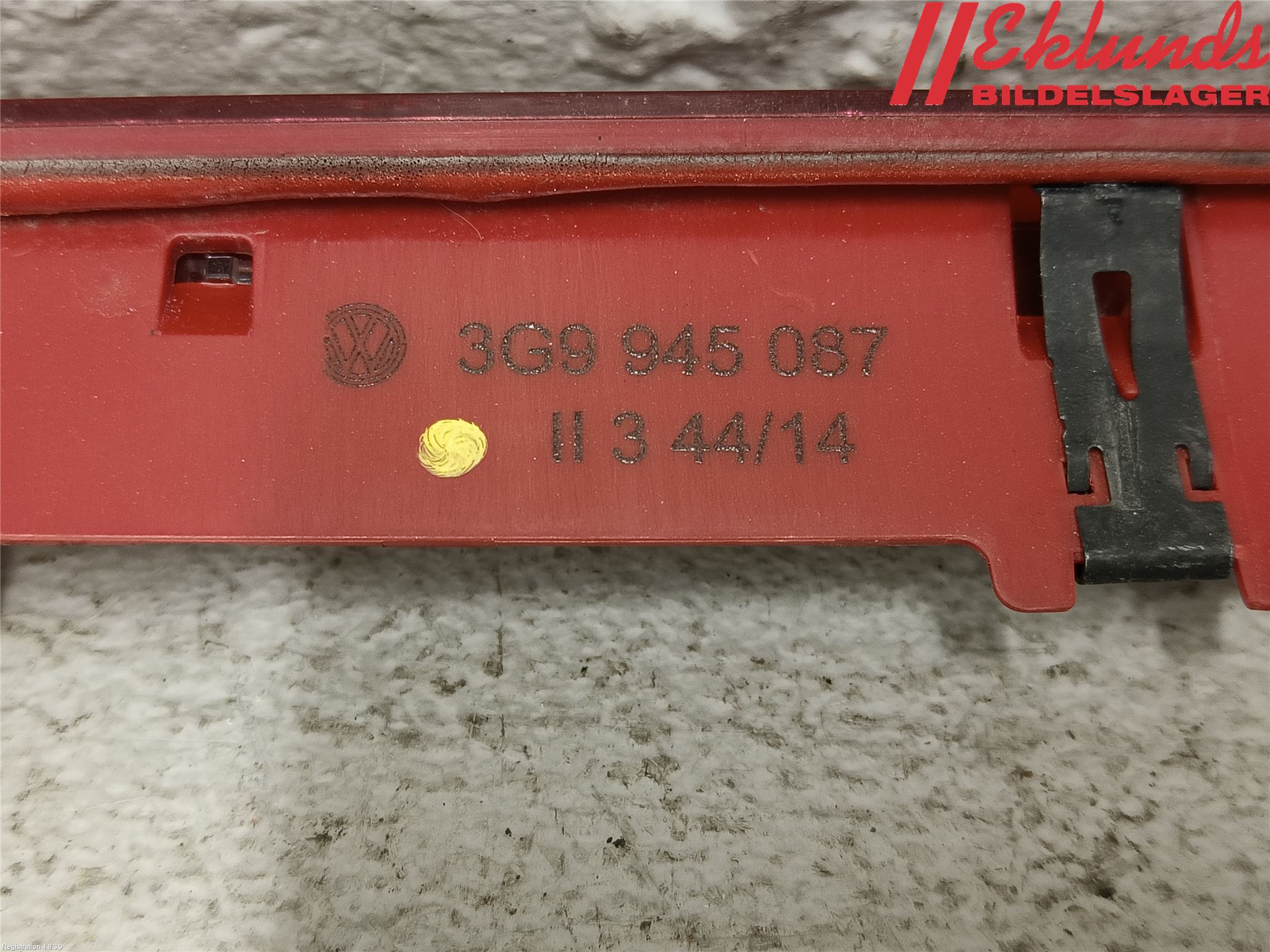 Volkswagen VW PASSAT 15-19 Bromsljus Bakruta