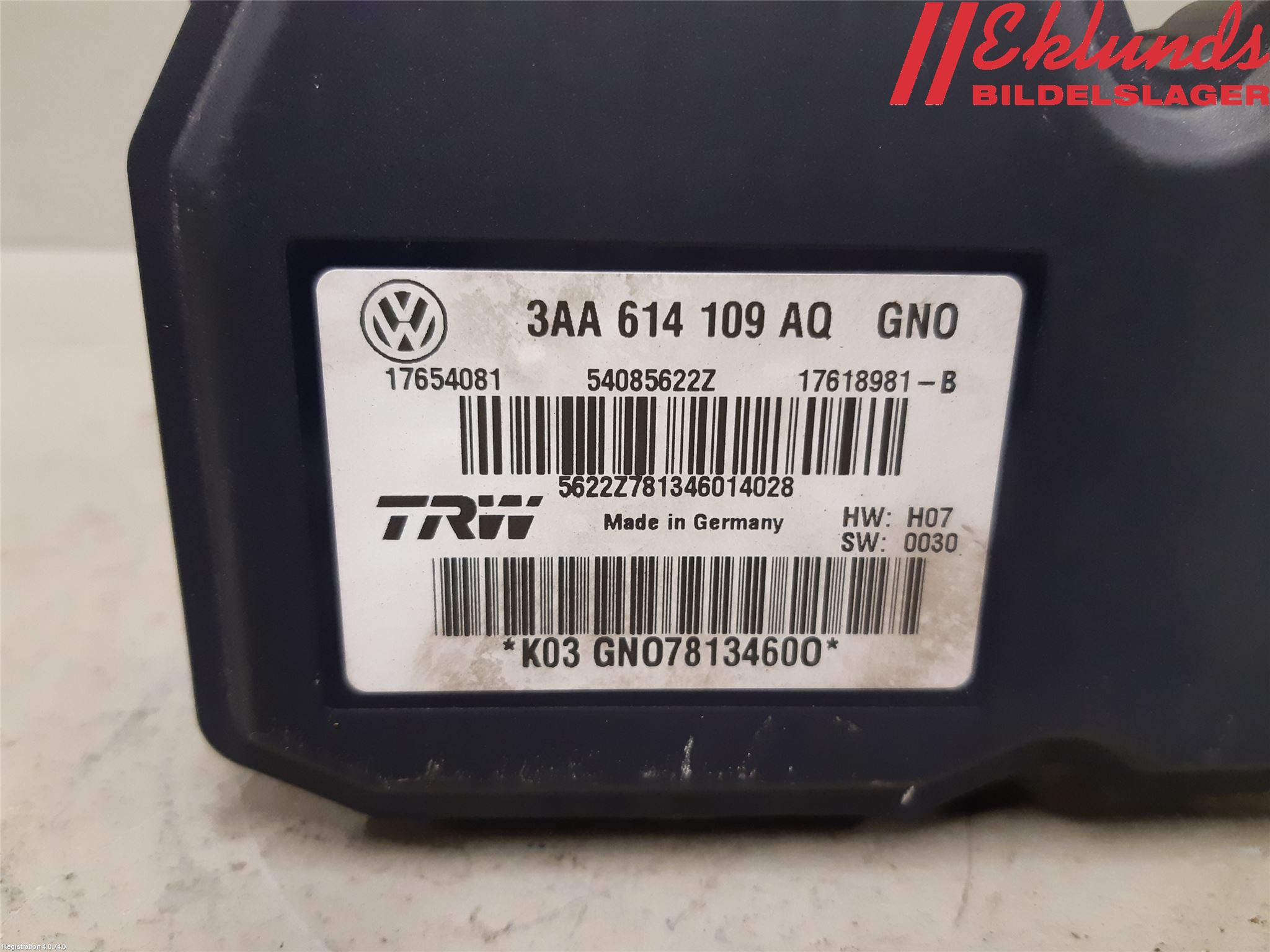 Volkswagen VW PASSAT 11-14 Abs Hydraulaggregat