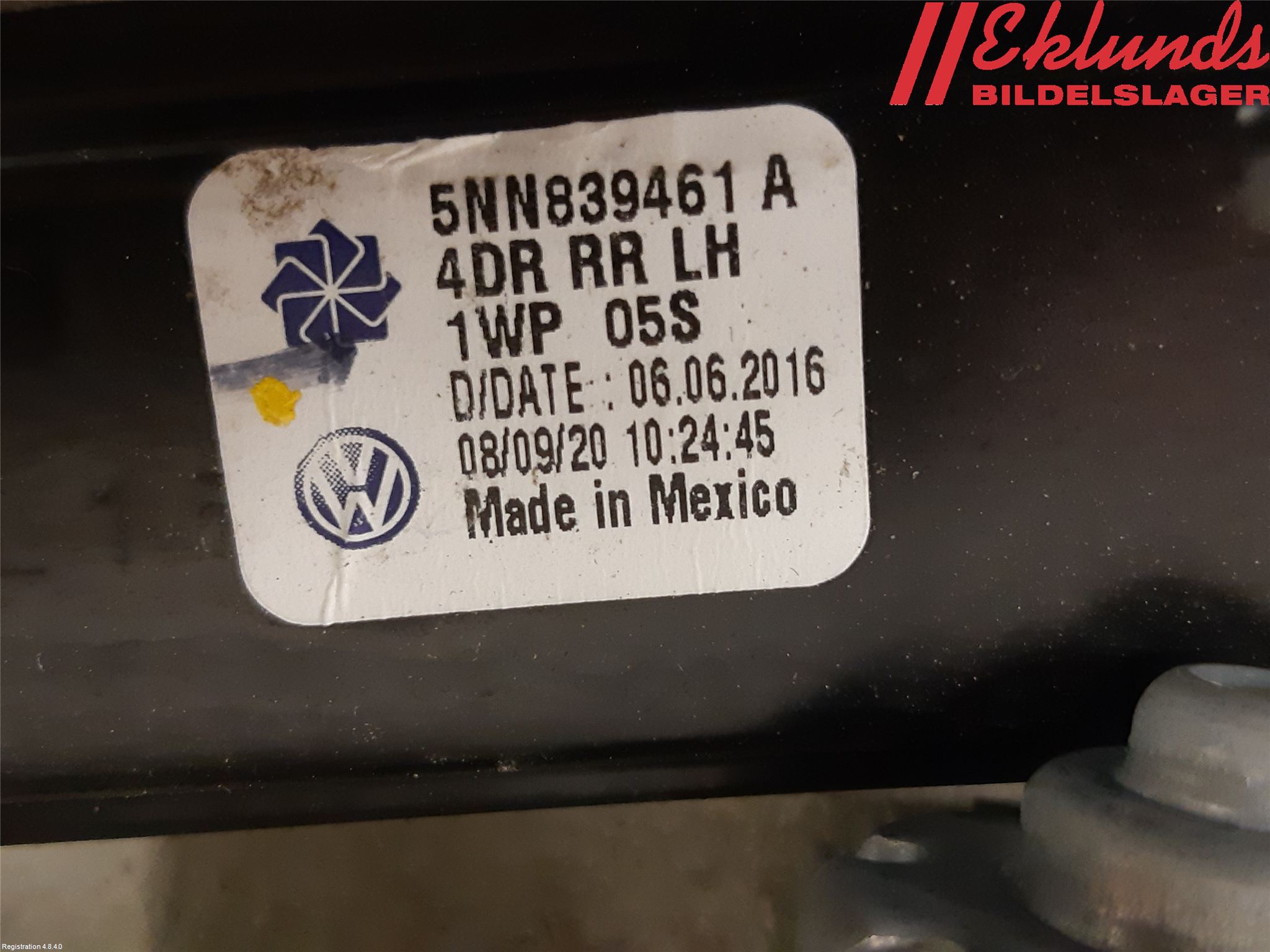 Volkswagen VW TIGUAN 16-24 Fönsterhiss El Kompl