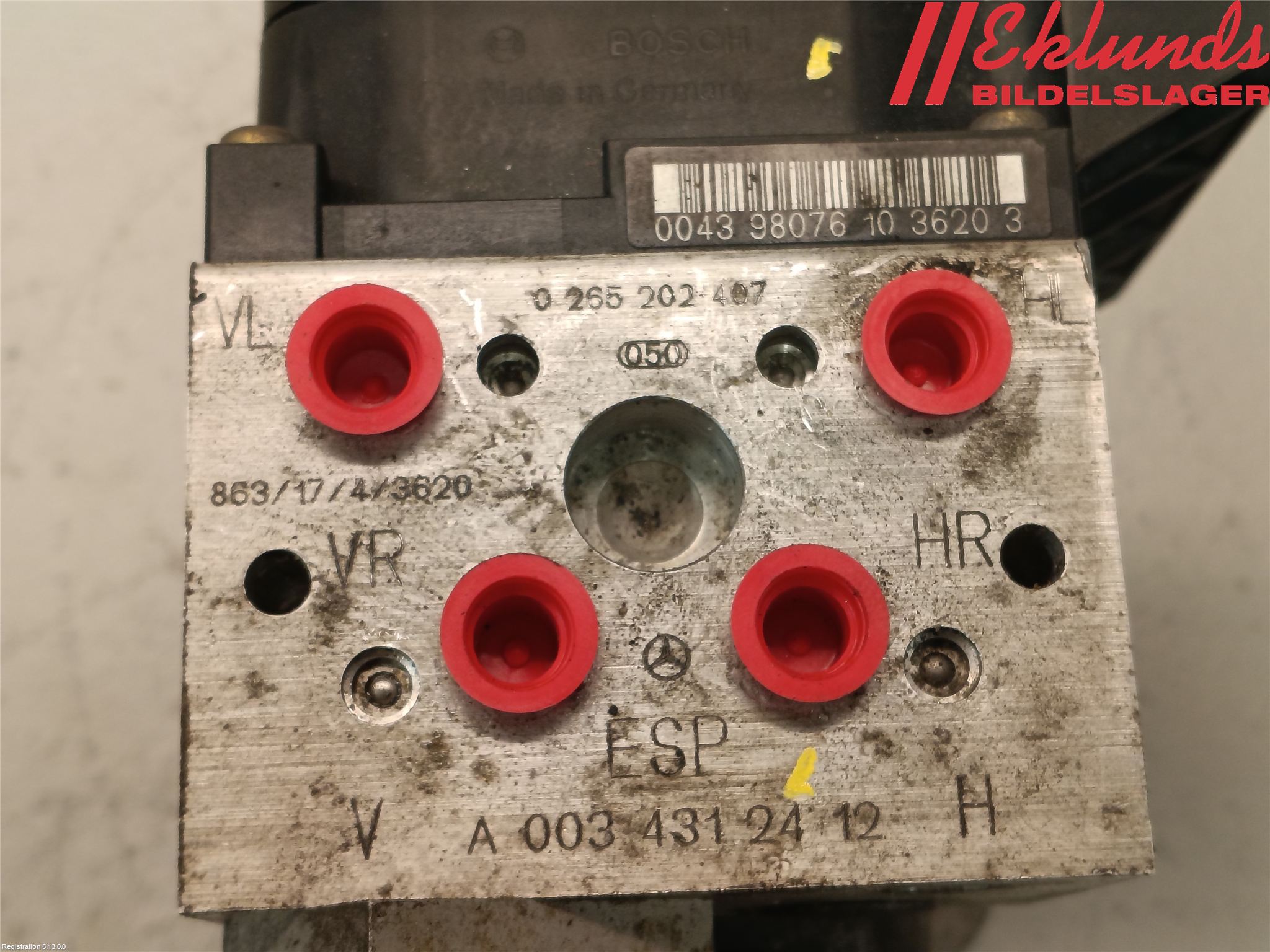 Mercedes-Benz MB E-KLASS (W210) 96-03 Abs Hydraulaggregat
