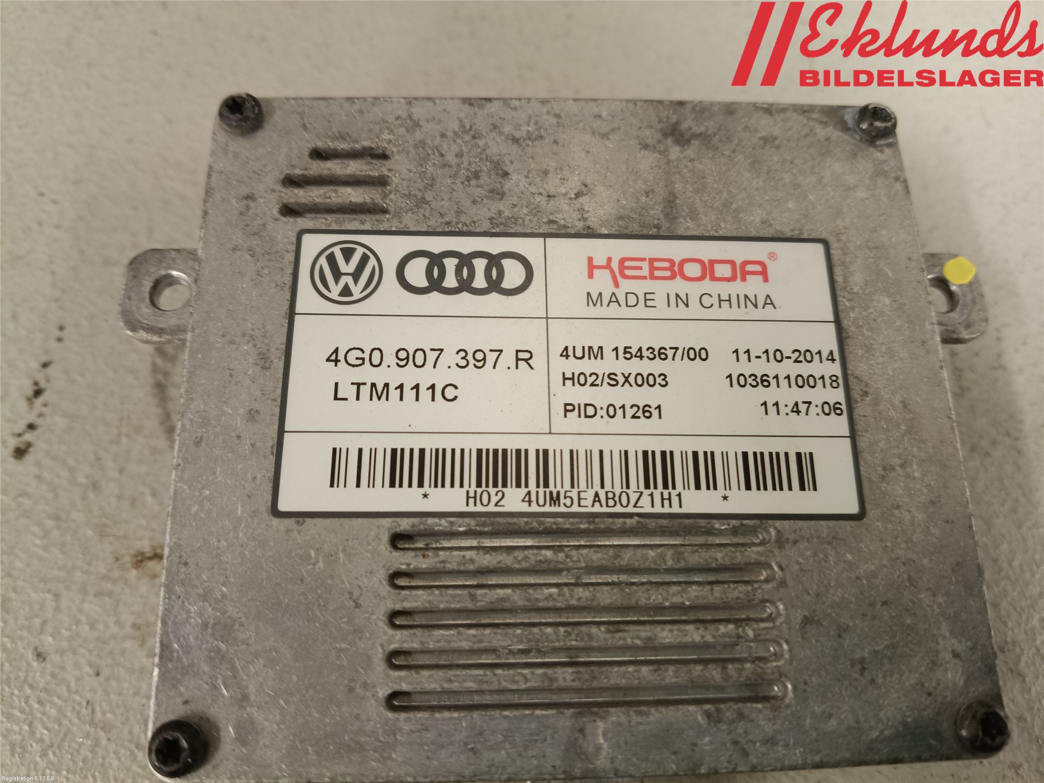 Audi A6/S6 4G 11-18 Styrenhet Strålkastare