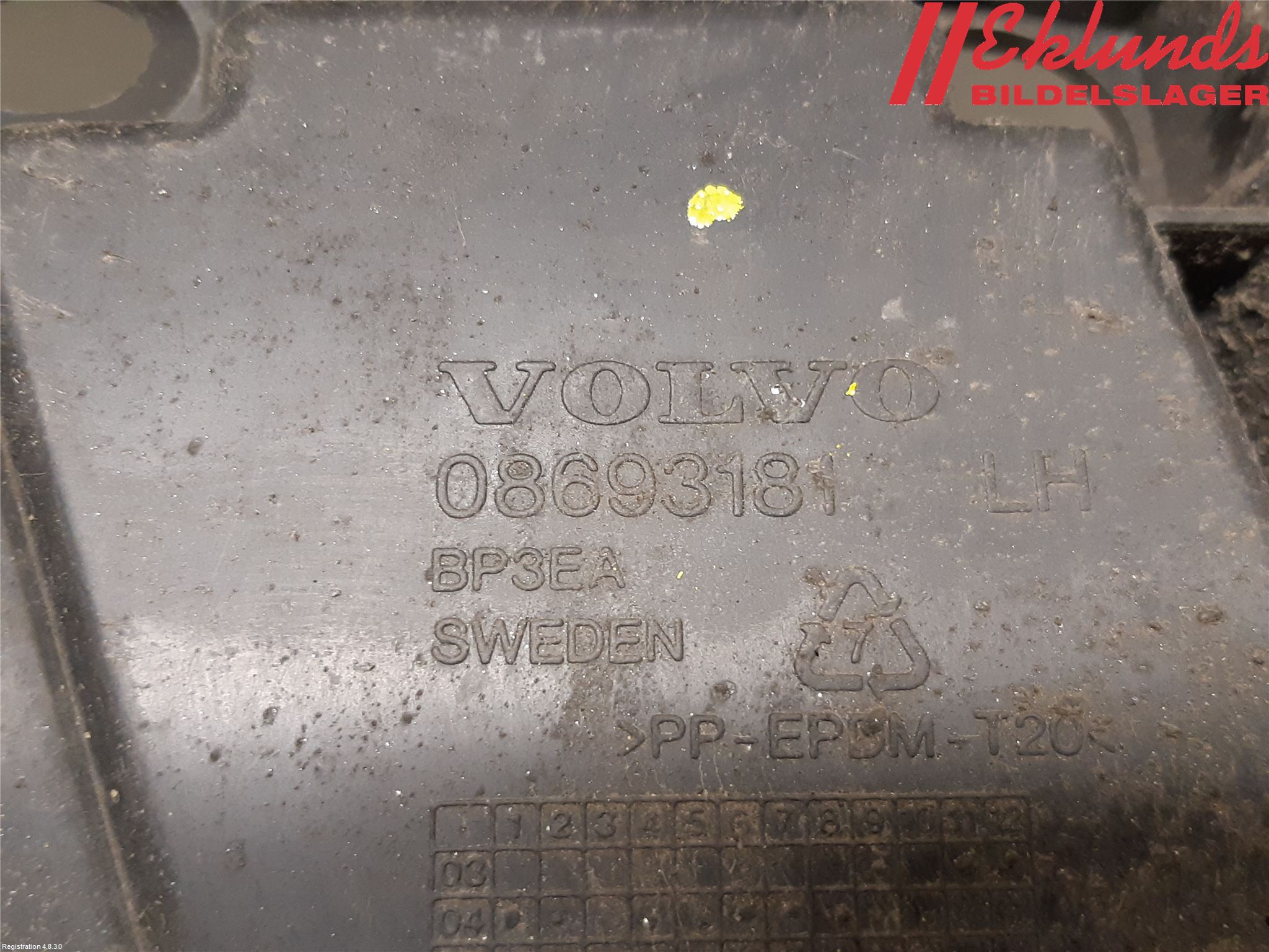 Volvo V70 05-08 Stötfångarfäste Fram Vä