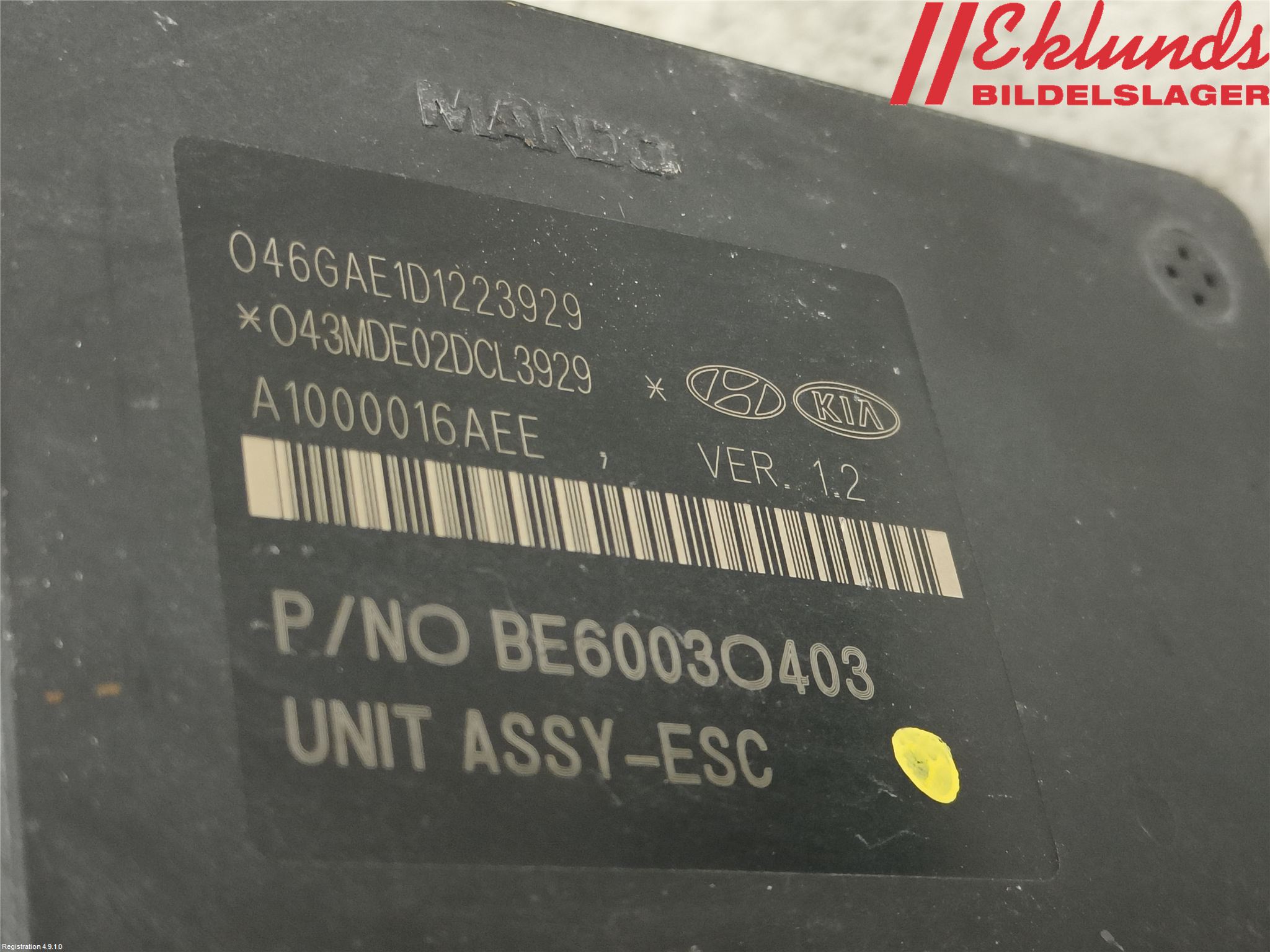 Kia SPORTAGE (SL) 11-15 Abs Hydraulaggregat