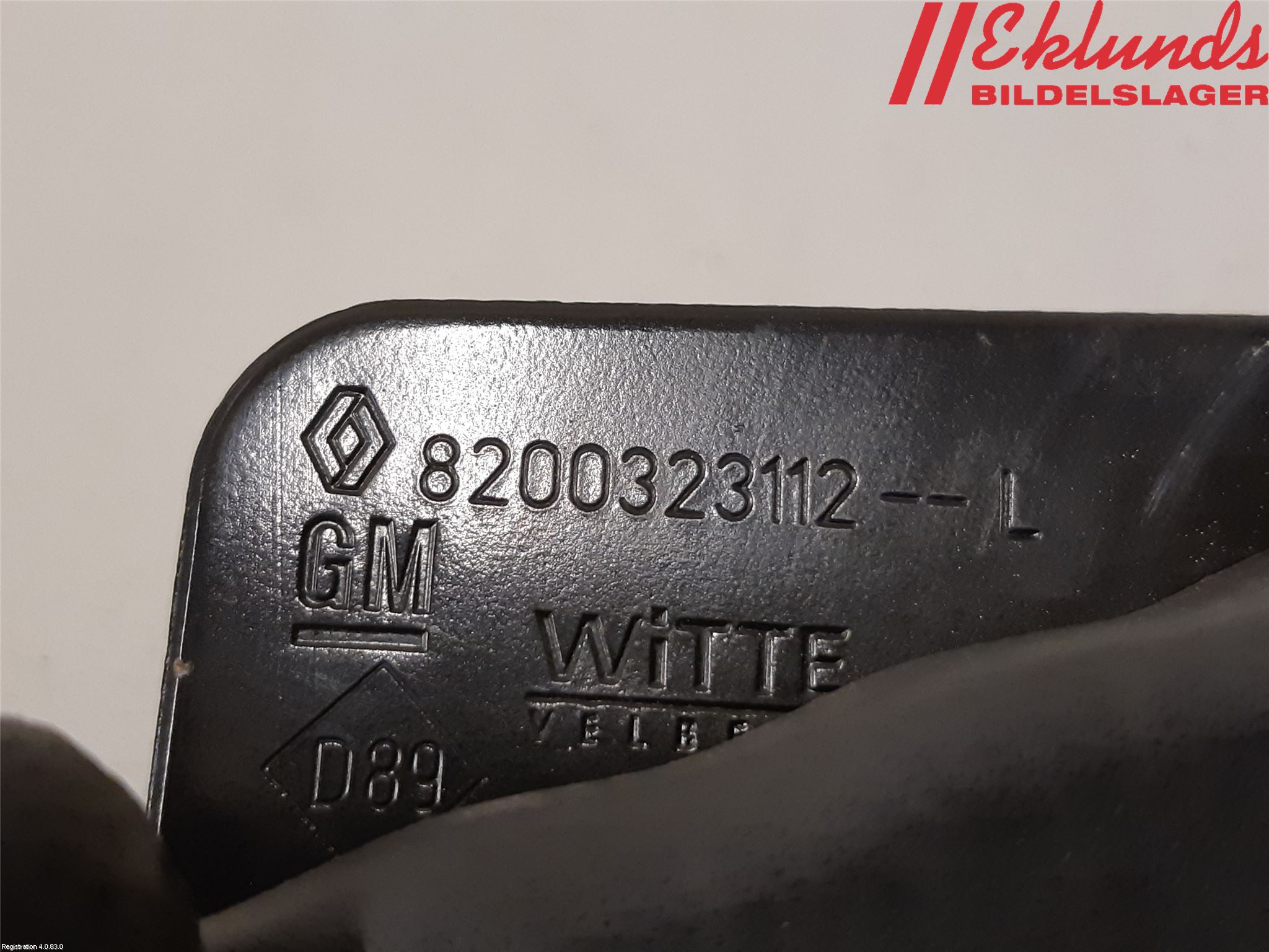 Fiat TALENTO 16- Bakluckehandtag Inre