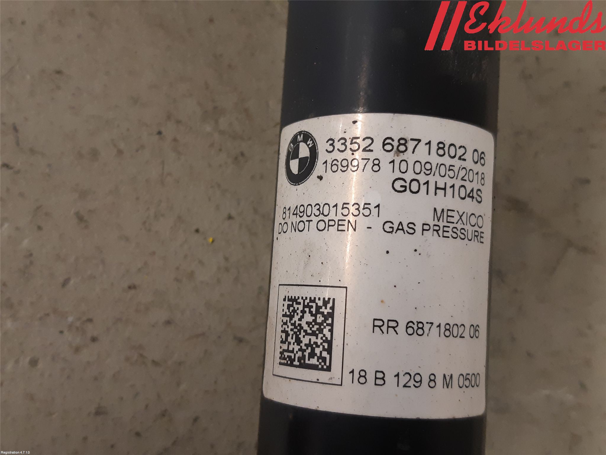 BMW X3 G01 18- Fjäderben Bak Vä-Hö