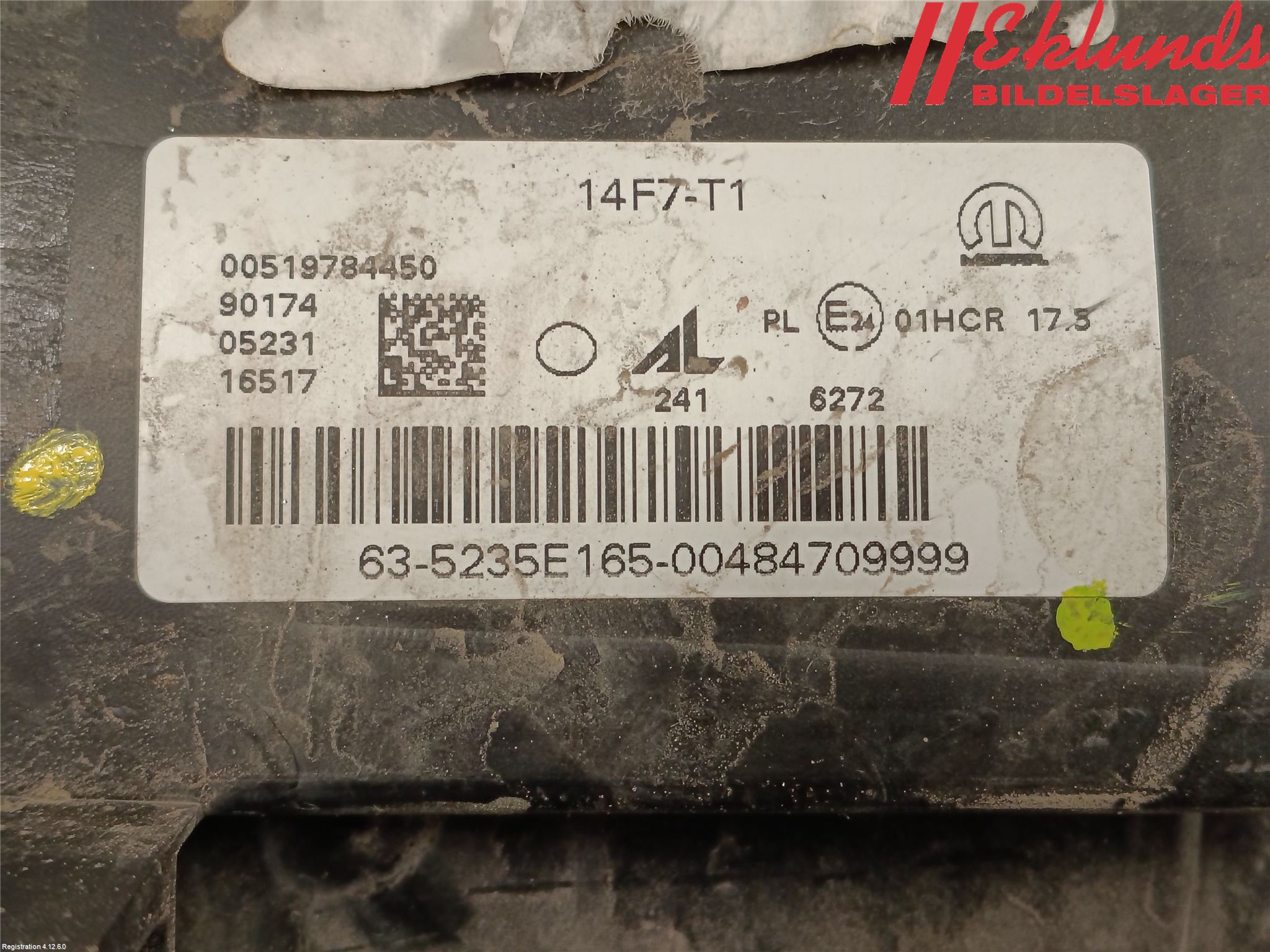 Fiat 500X 15- Strålkastare Vänster