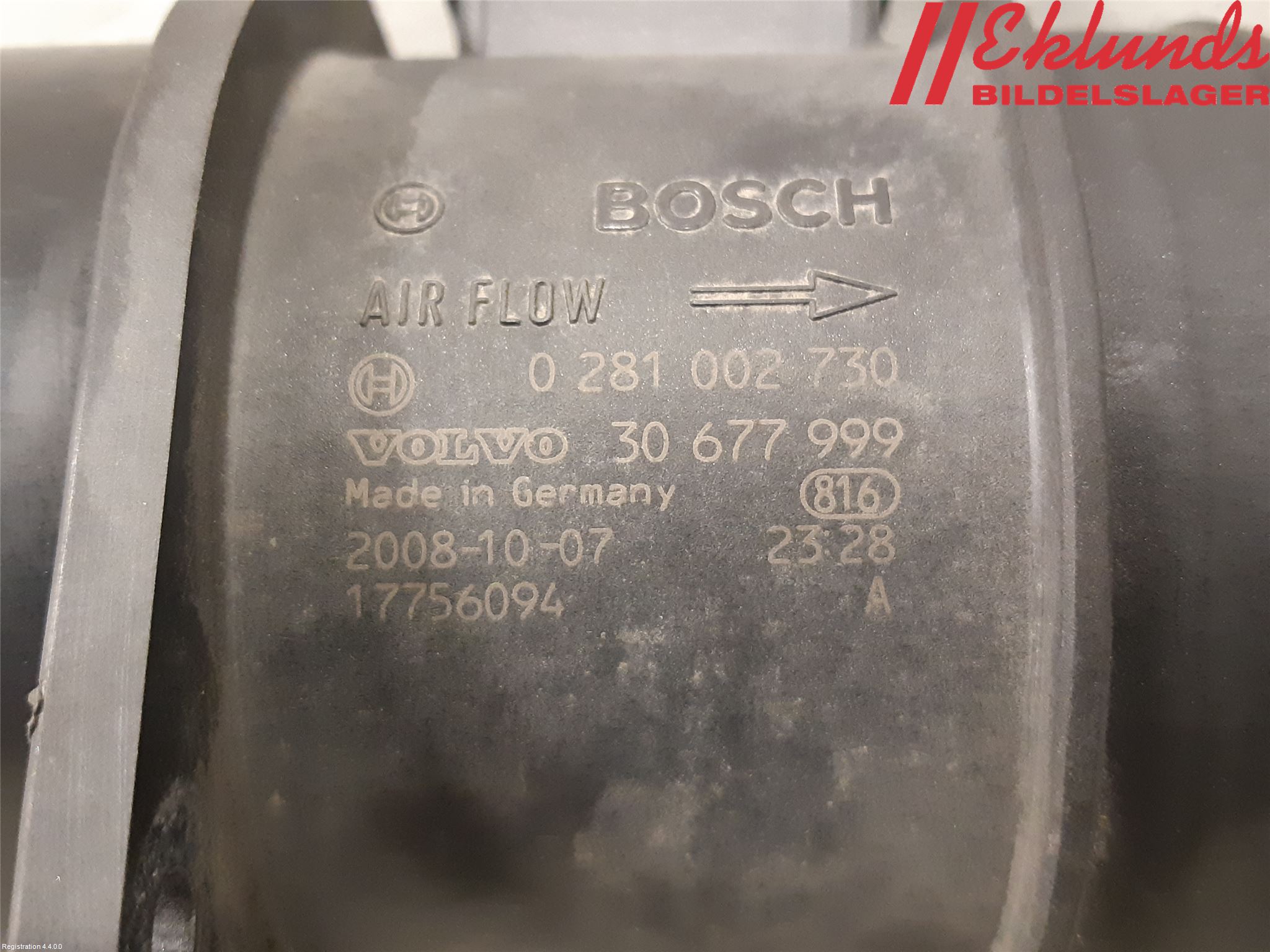 Volvo V70 08-13 Injluftmassamätare