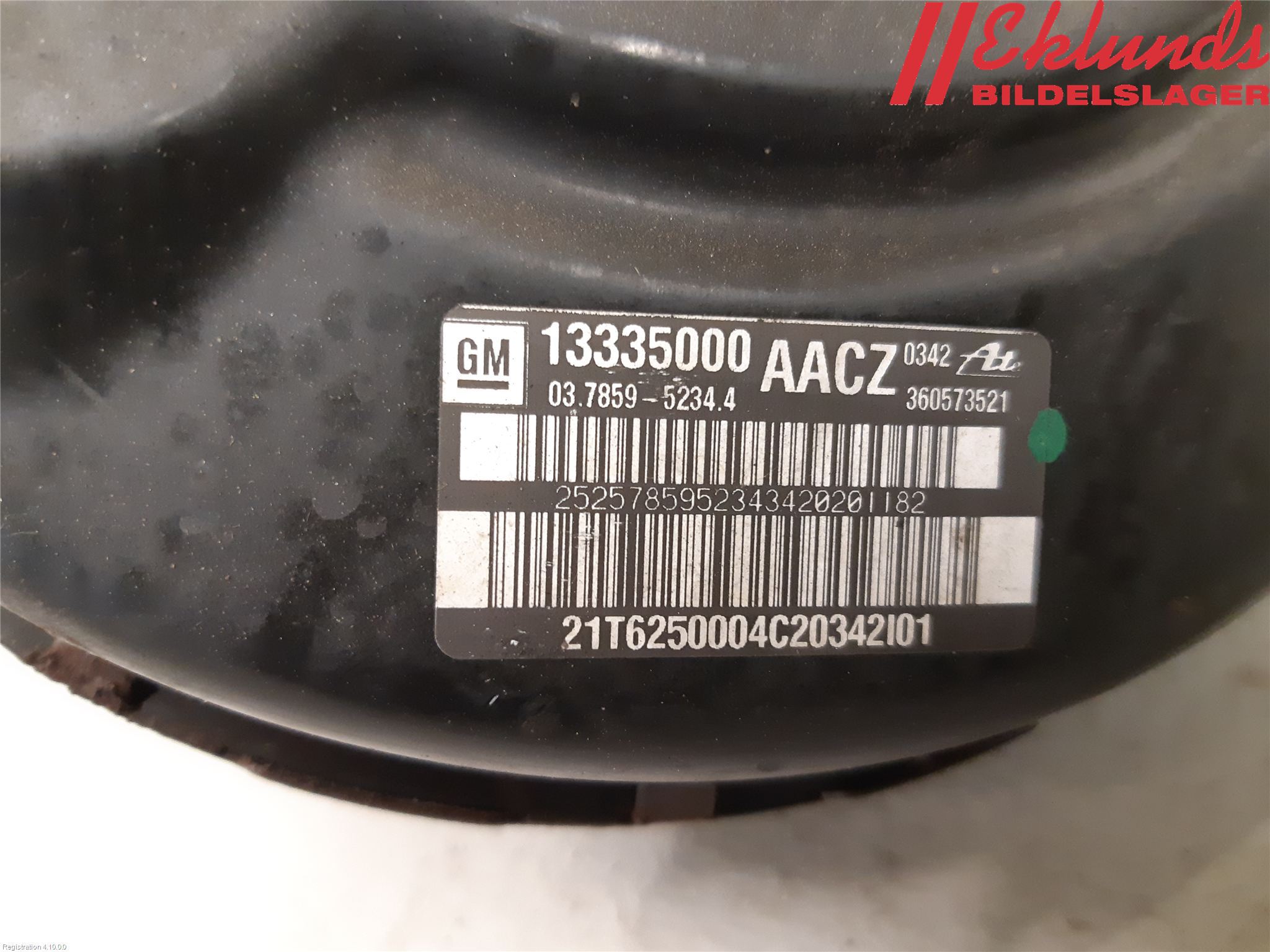 Saab 9-5 10-12 Bromsservo