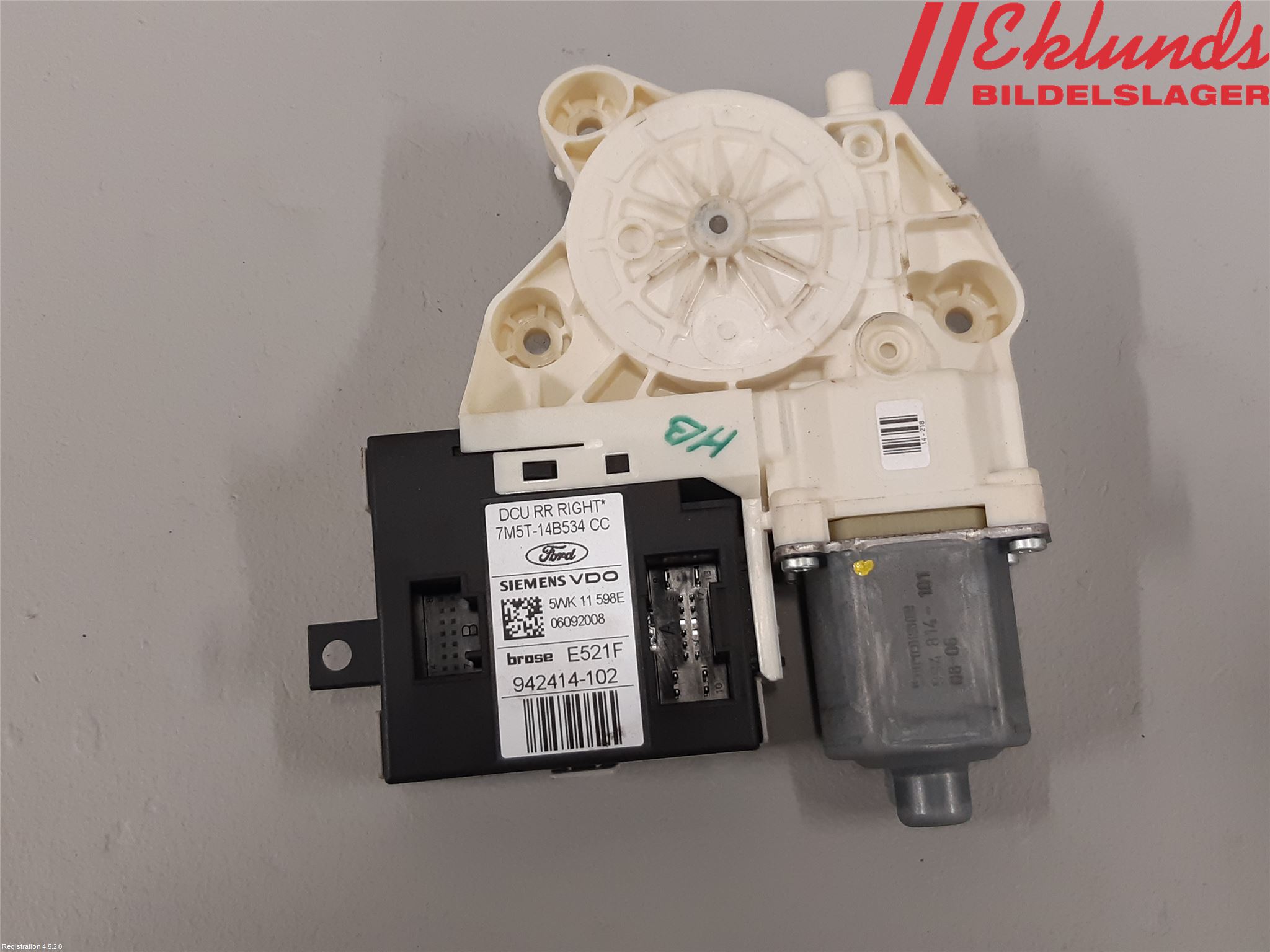 Ford FOCUS 08-11 Fönsterhissmotor