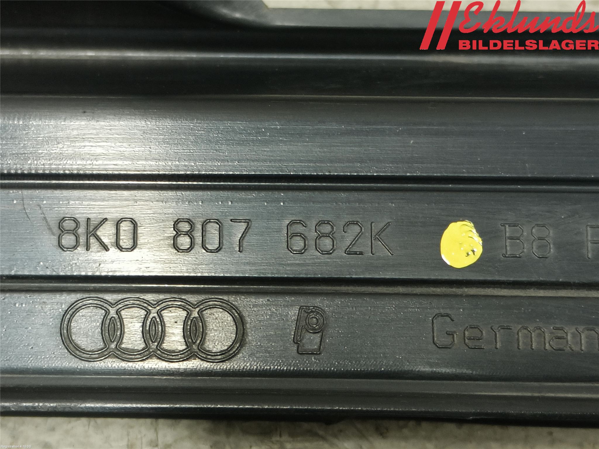 Audi A4/S4 08-11 Dimljussarg Fram