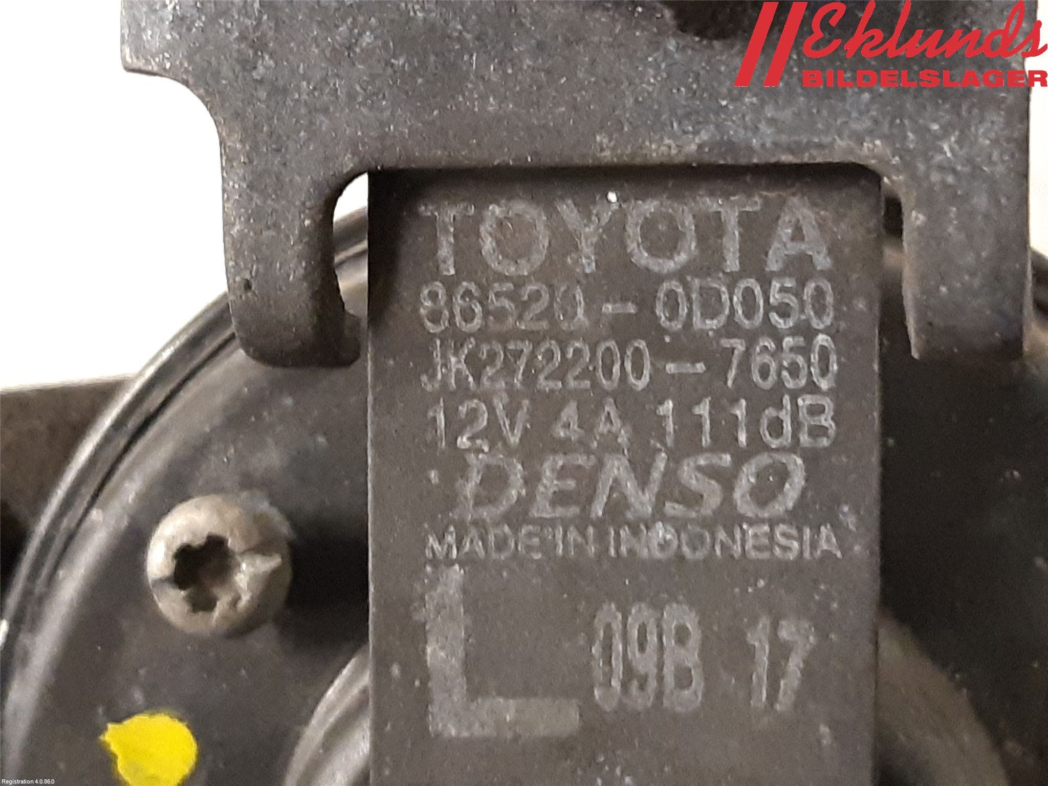 Toyota YARIS XP130 15-20 Signalhorn