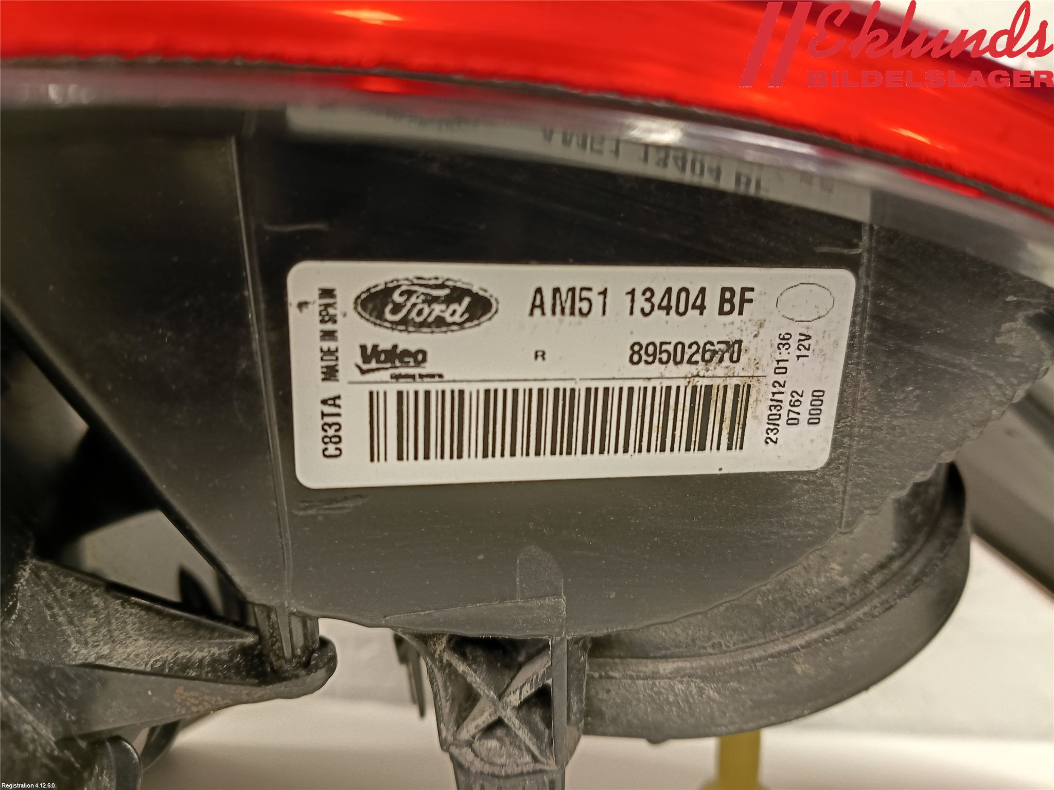 Ford C-MAX II  11-14 Bakljus Höger