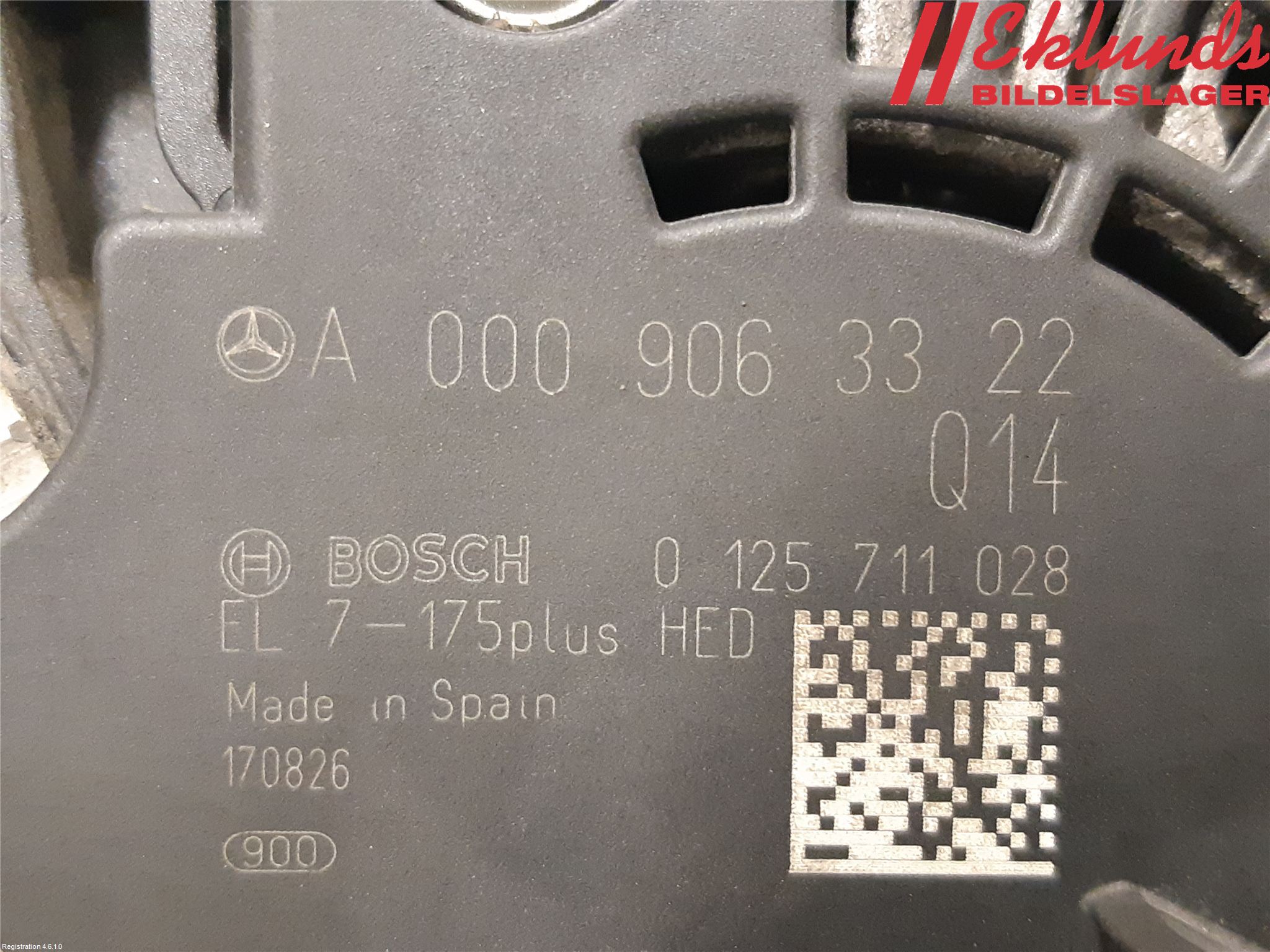 Mercedes-Benz MB A-KLASS (W176) 13-18 Generator