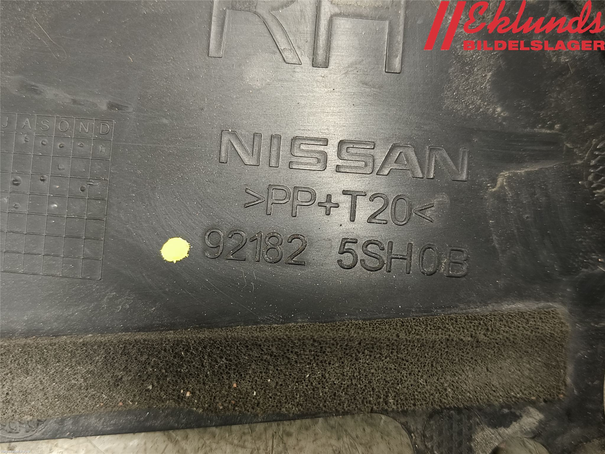Nissan LEAF 18- Deflektor Plåt-Plast Kylning