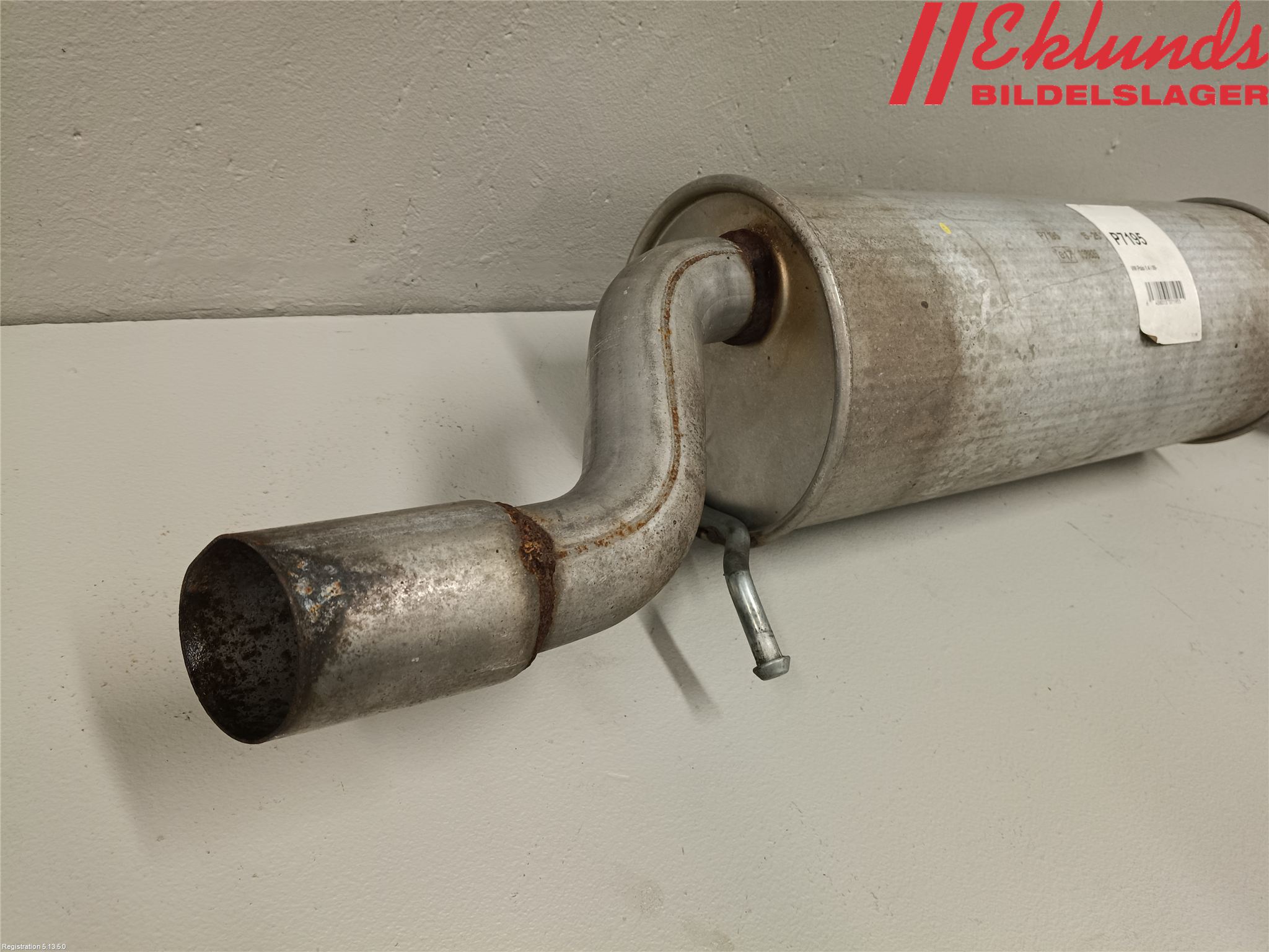 Volkswagen VW POLO 10-17 Avgas Bakre Dämpare