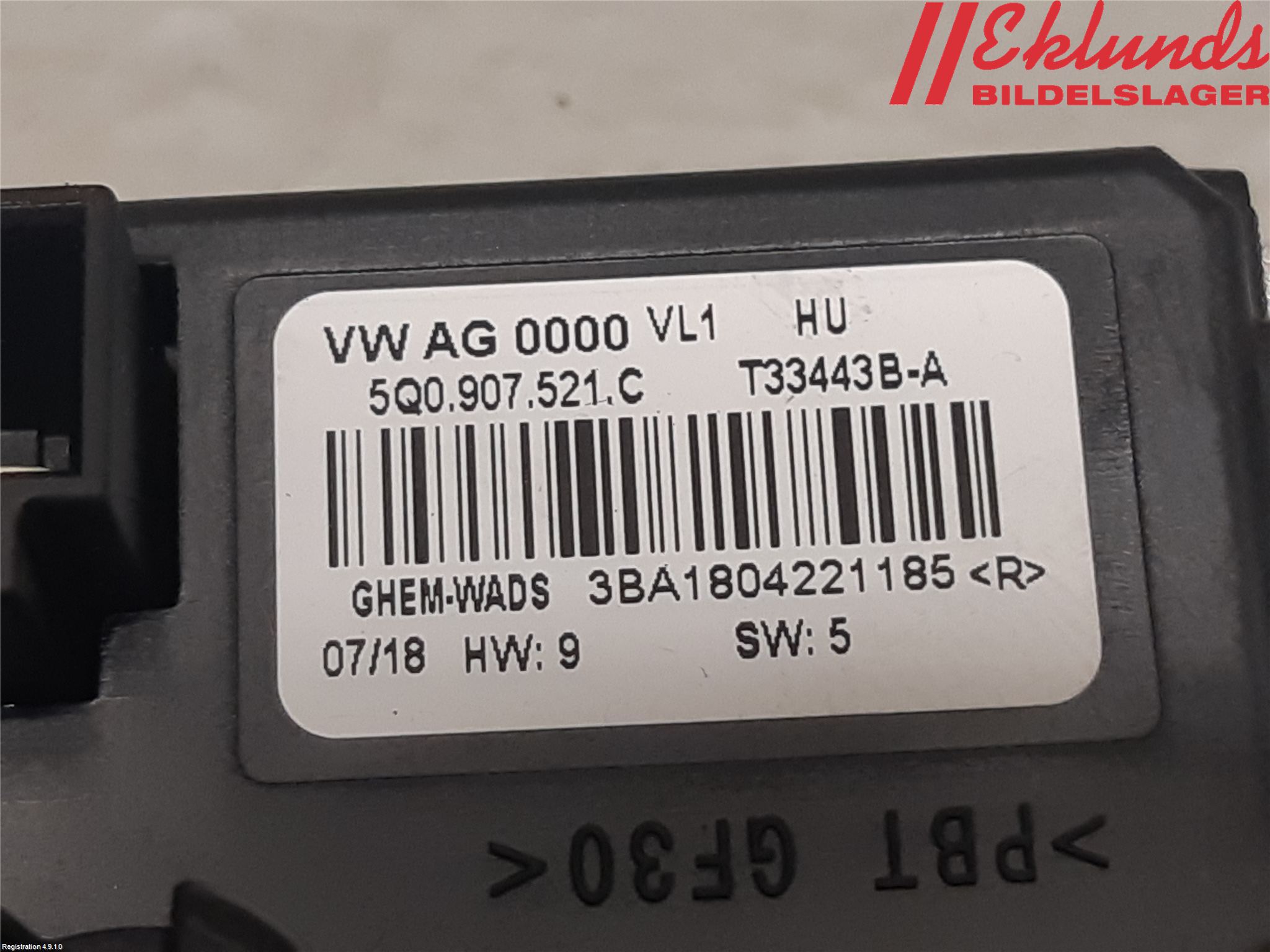 Volkswagen VW GOLF / E-GOLF VII 13-20 Värmefläktsmotstånd