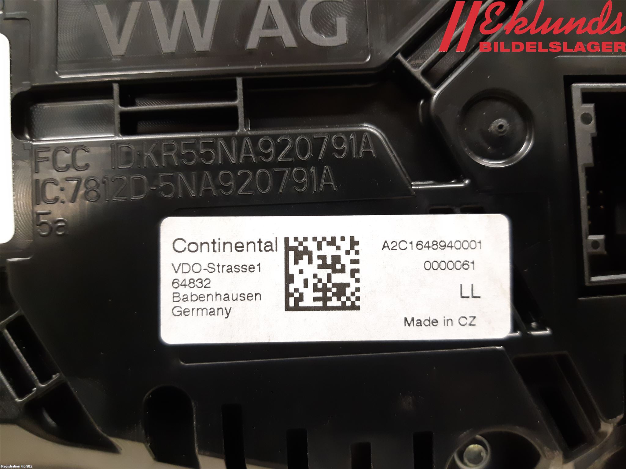 Volkswagen VW PASSAT 15-19 Instrument Komb