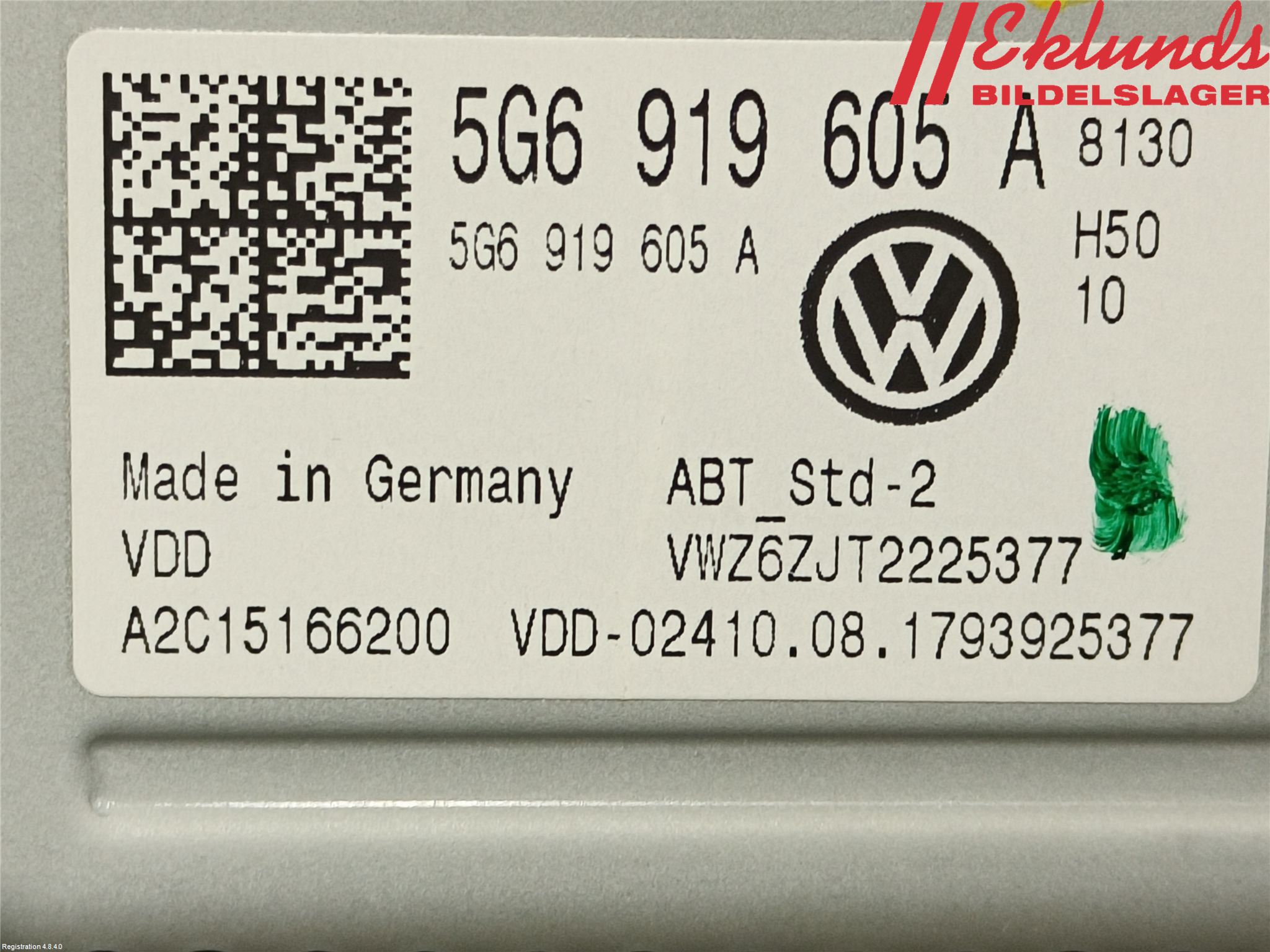 Volkswagen VW GOLF / E-GOLF VII 13-20 Multifunktionsdisplay