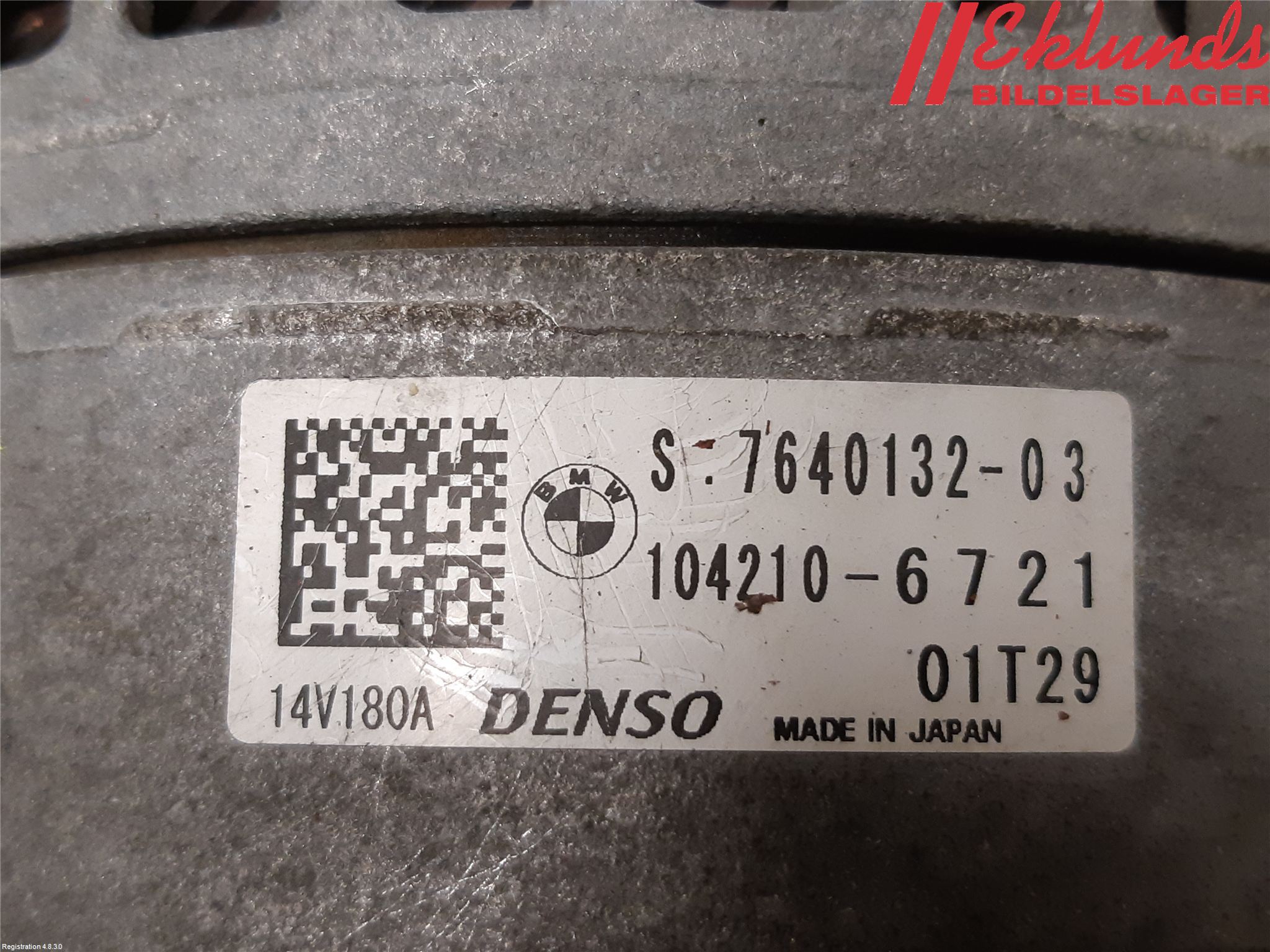 BMW 3 GT F34 13-19 Generator