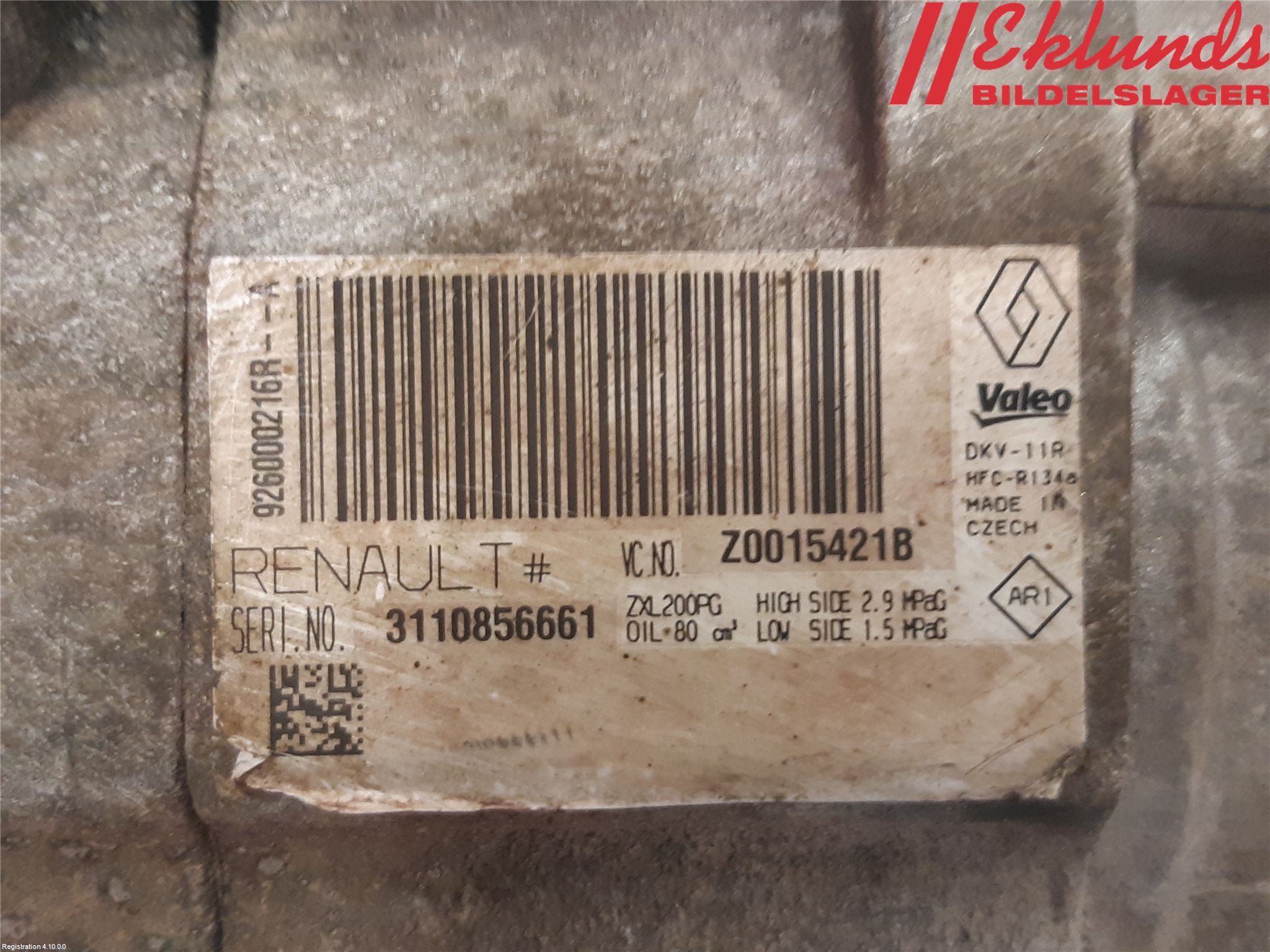 Dacia SANDERO/STEPWAY 13-20 Ac Kompressor