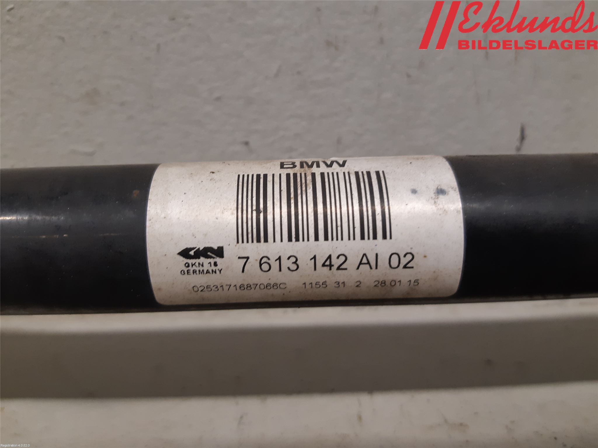BMW 7 F01/02/03/04 09-15 Drivaxel Bak Höger