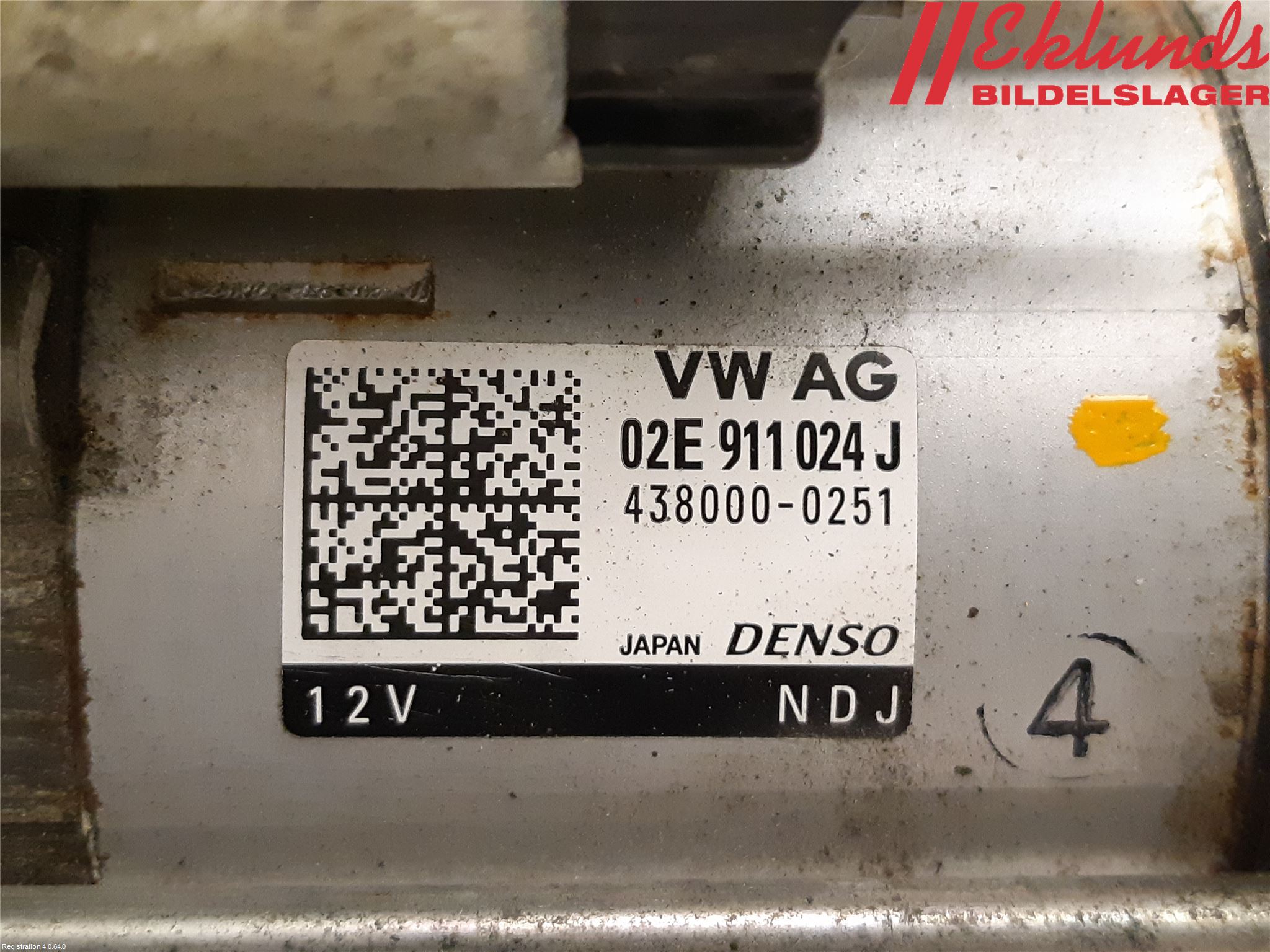 Volkswagen VW PASSAT 15-19 Startmotor Diesel