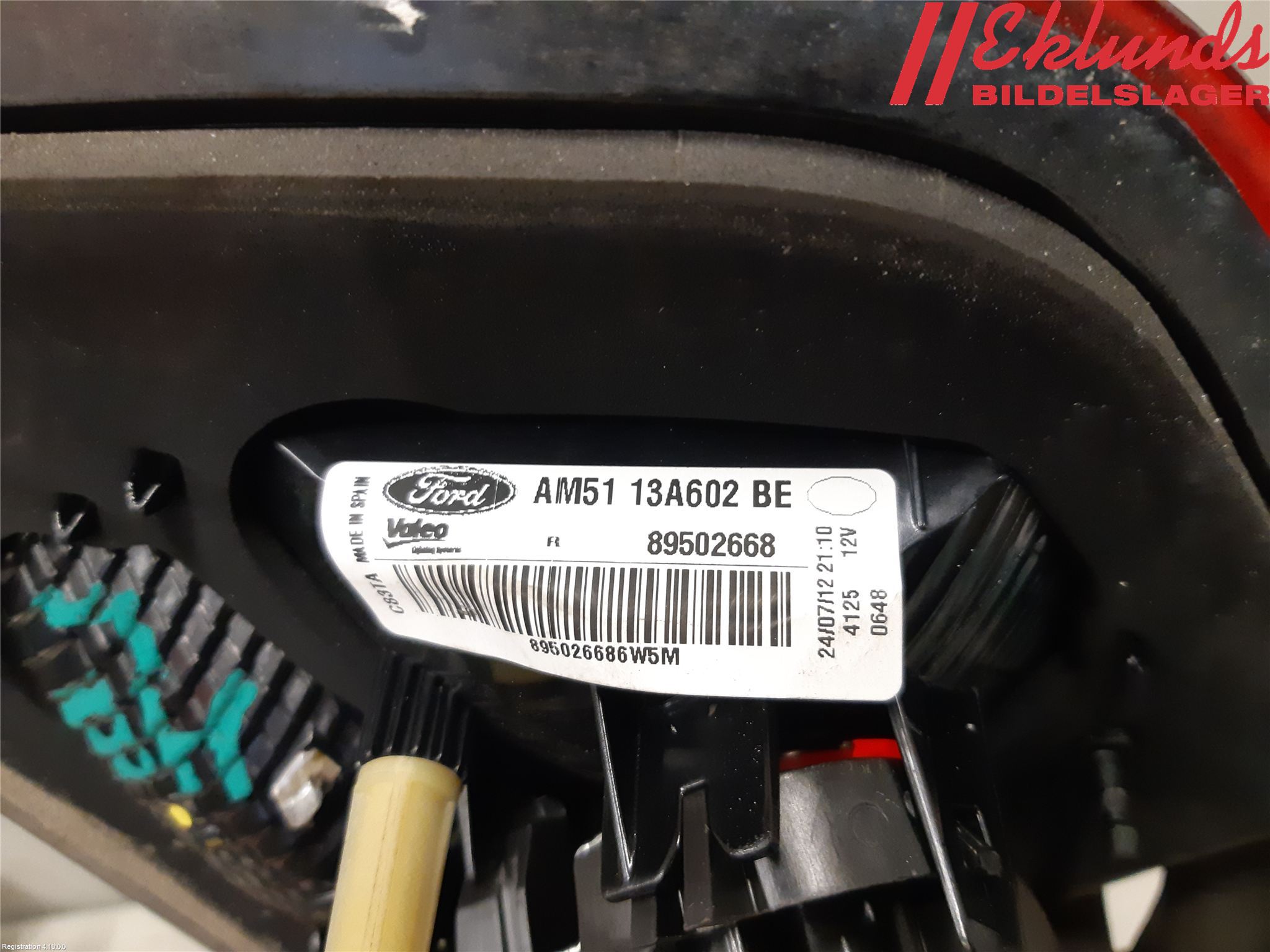 Ford C-MAX II  11-14 Bakljus Lucka Hö