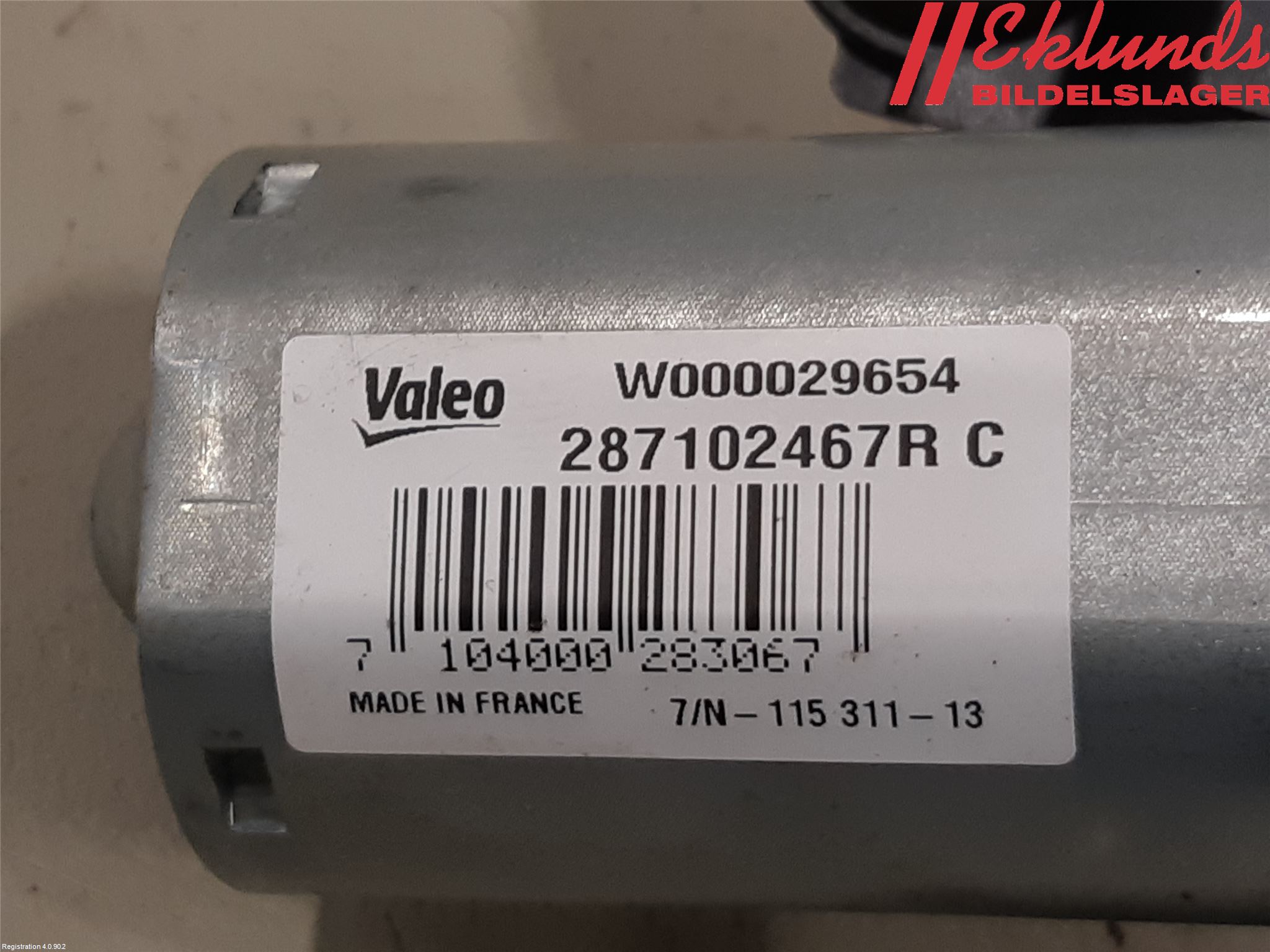 Dacia LODGY 12-18 Torkarmotor Baklucka