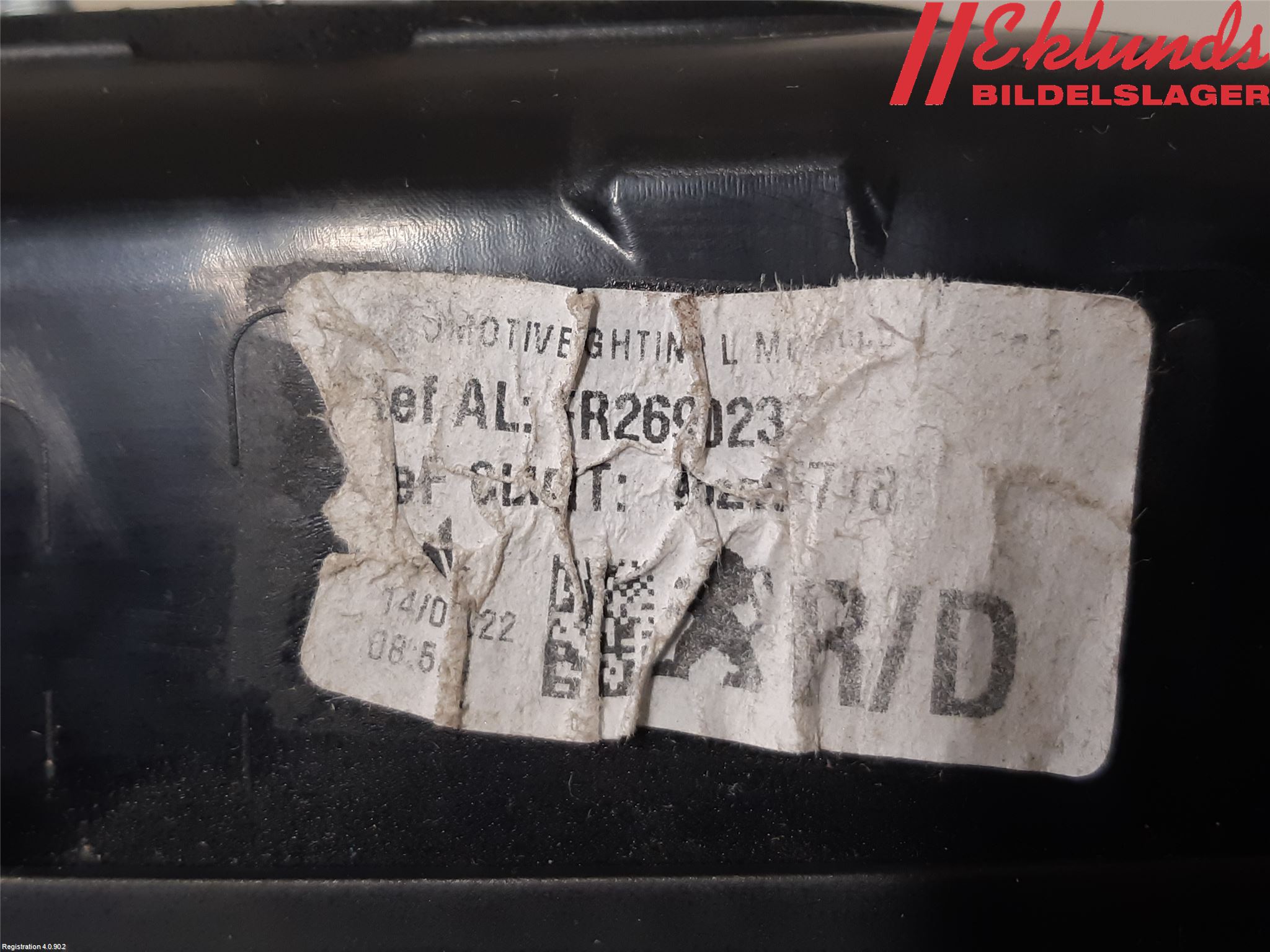 Peugeot 2008/E-2008 20- Bakljus Lucka Hö