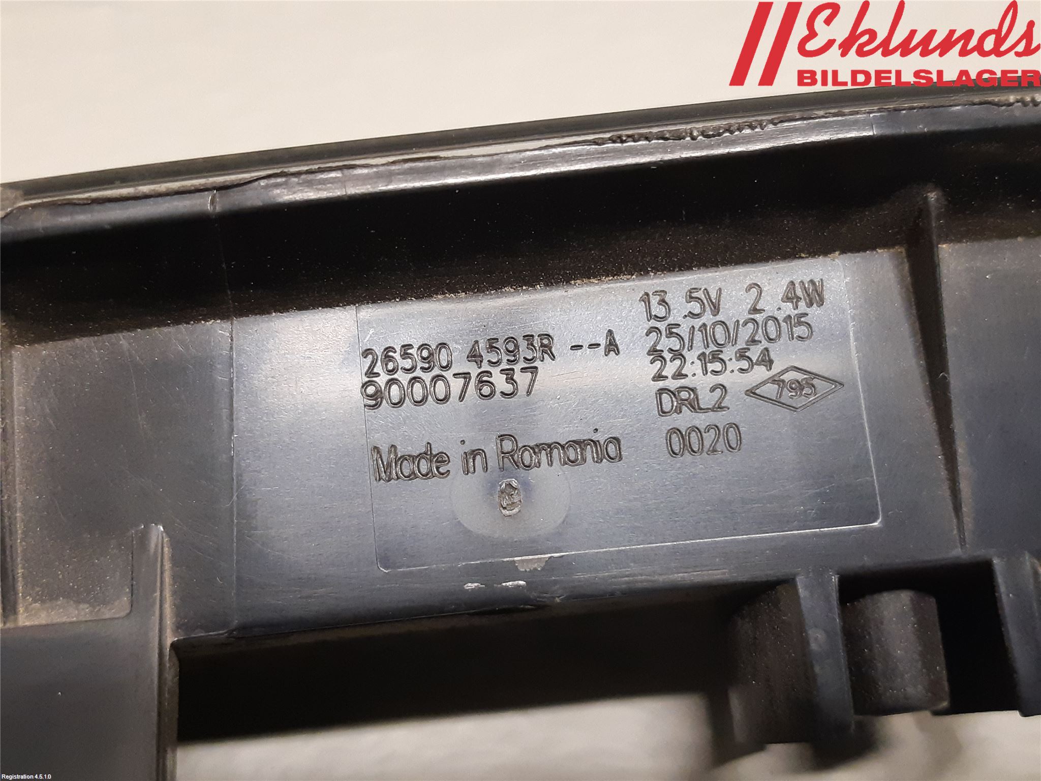 Renault ZOE/E-TECH 13- Bromsljus Bakruta