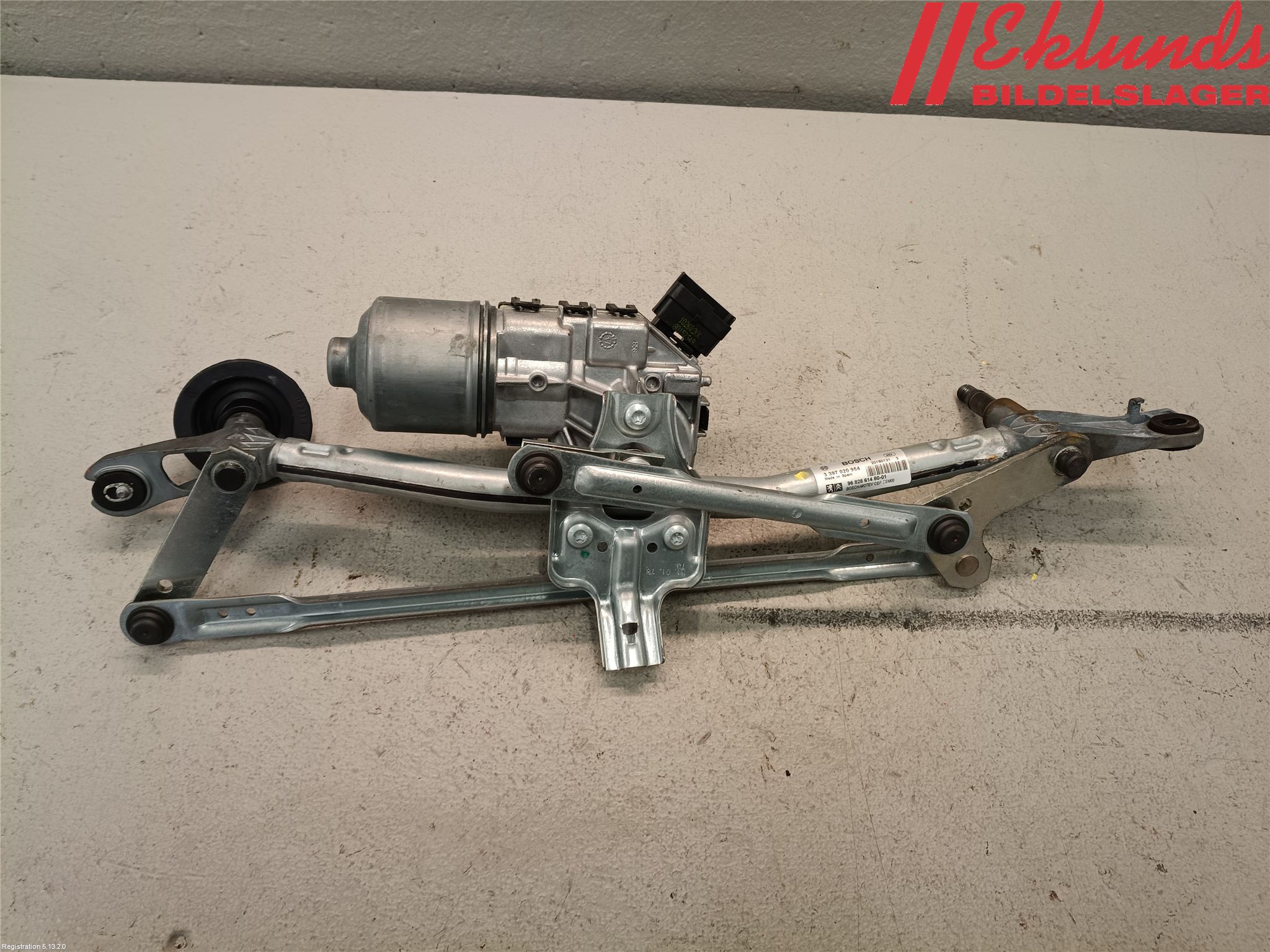 Peugeot PARTNER 16-18 Torkarmotor Vindruta