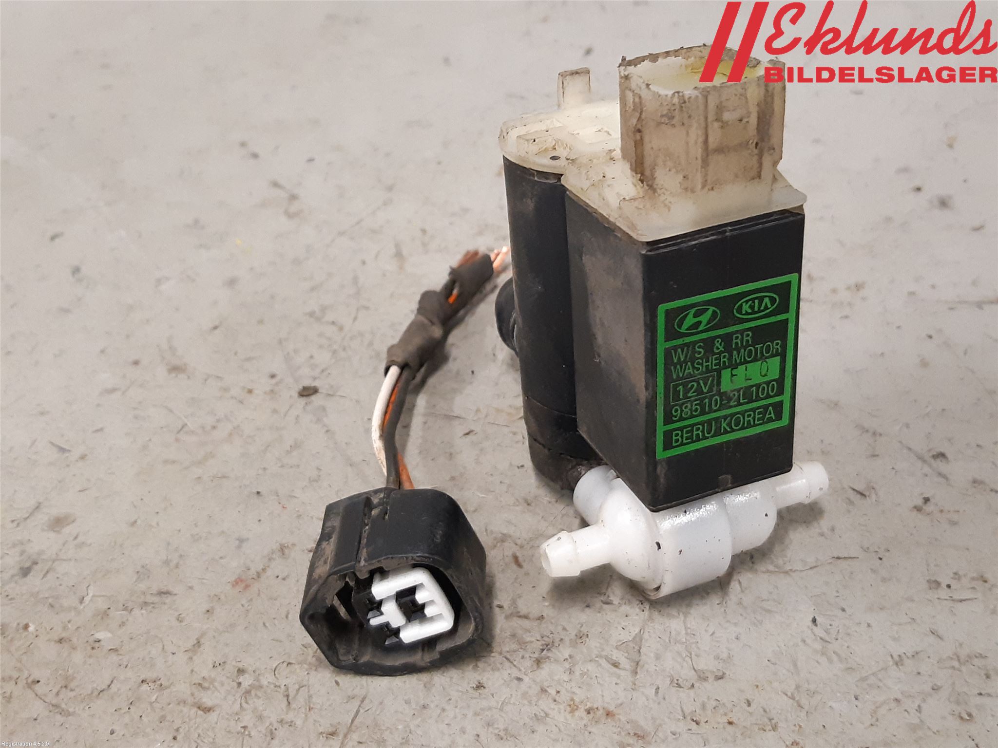 Hyundai i30 FD 07-12 Spolarpump Vindruta