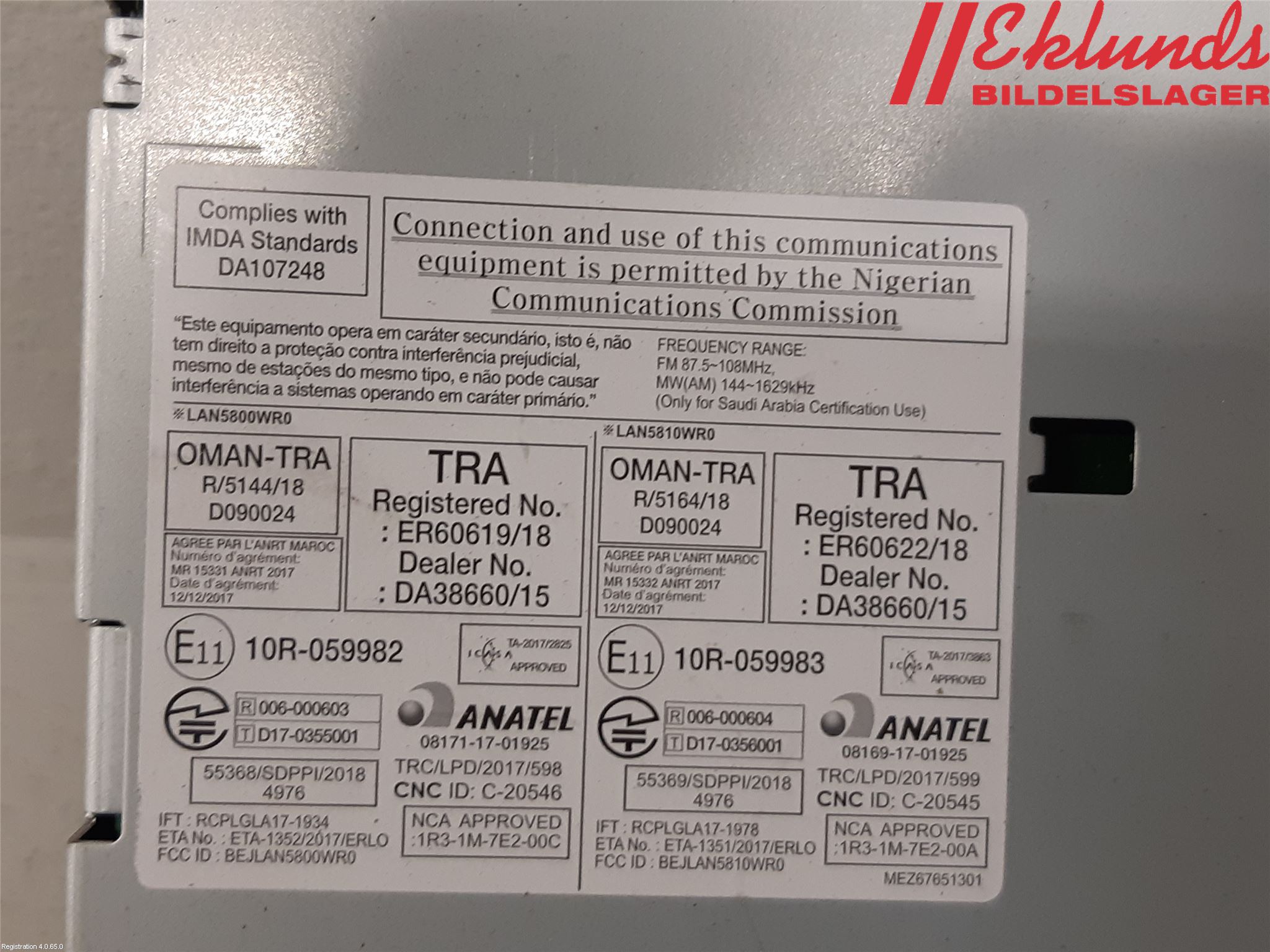 Nissan NV300 16-22 Cd Radio - Multimediapanel