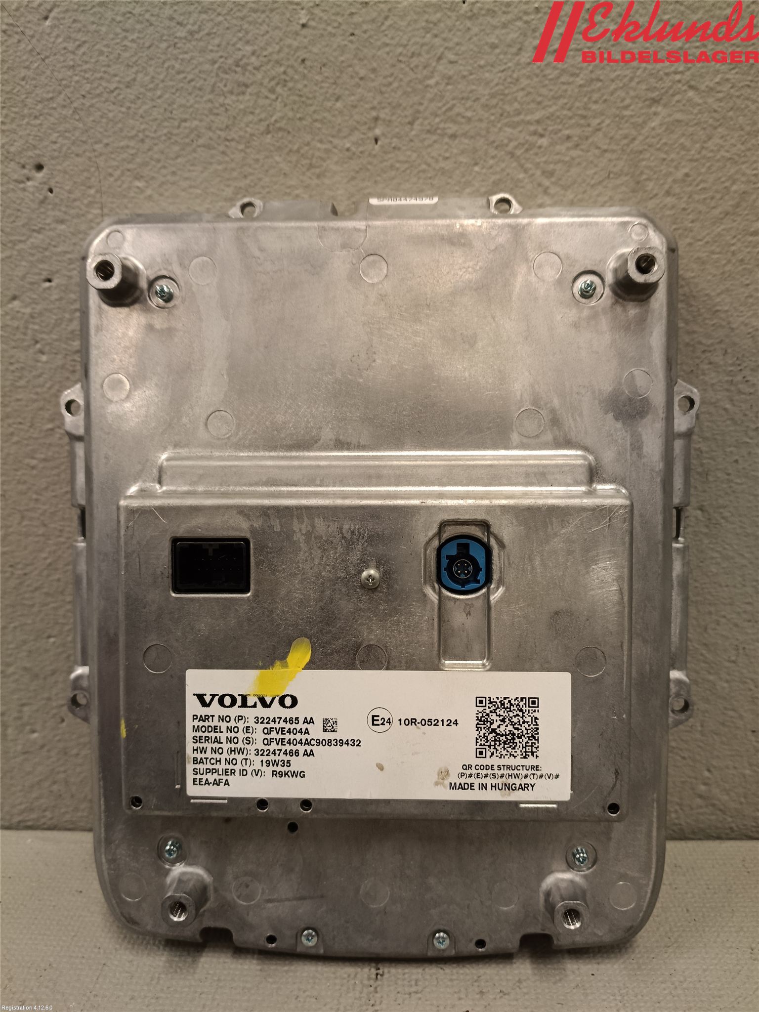 Volvo V60 19- Cd Radio - Multimediapanel