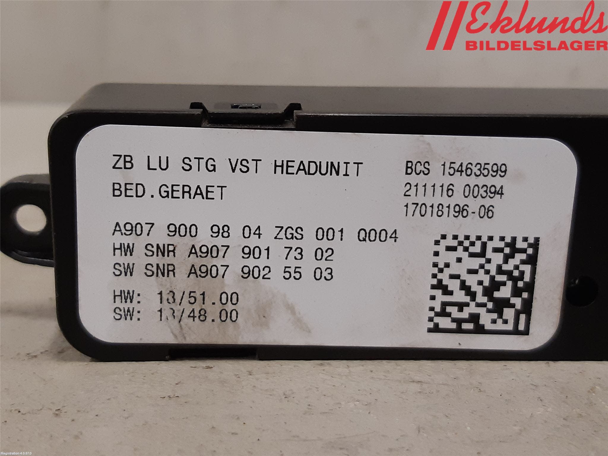 Mercedes-Benz MB SPRINTER (W907/W910) 19- Cd Radio - Multimediapanel