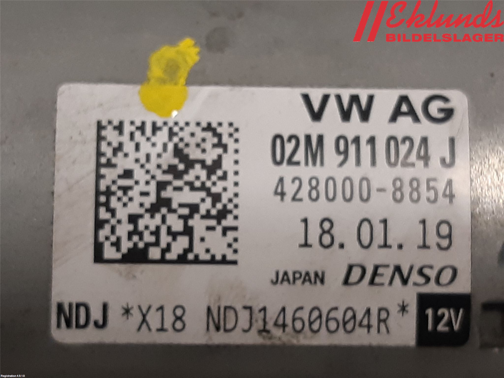 Volkswagen VW GOLF / E-GOLF VII 13-20 Startmotor