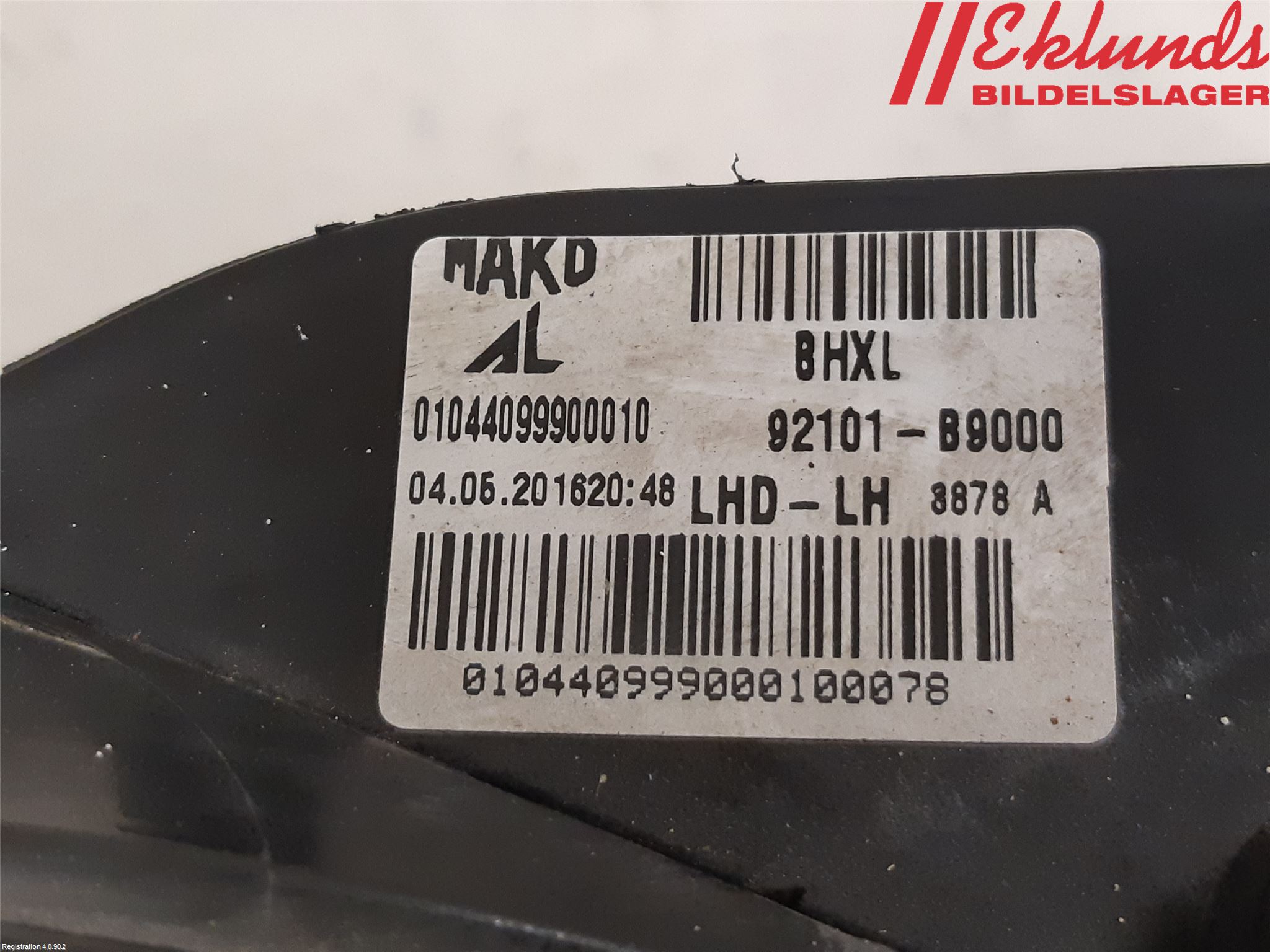 Hyundai i10 BA 14-16 Strålkastare Vänster