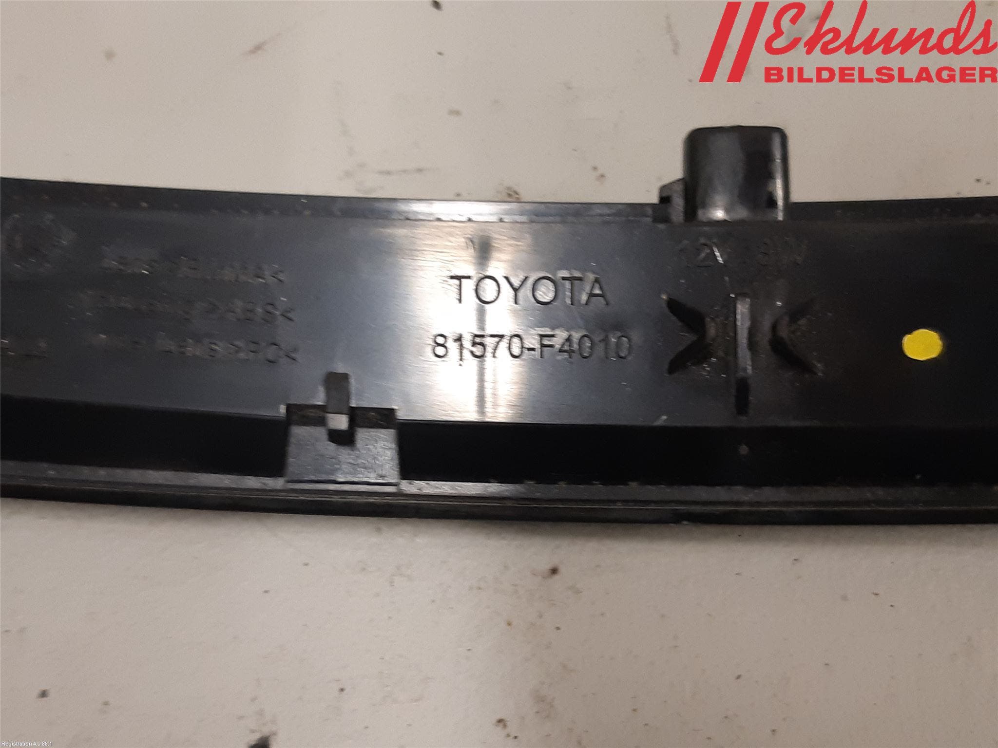 Toyota C-HR 16-23 Bromsljus Bakruta