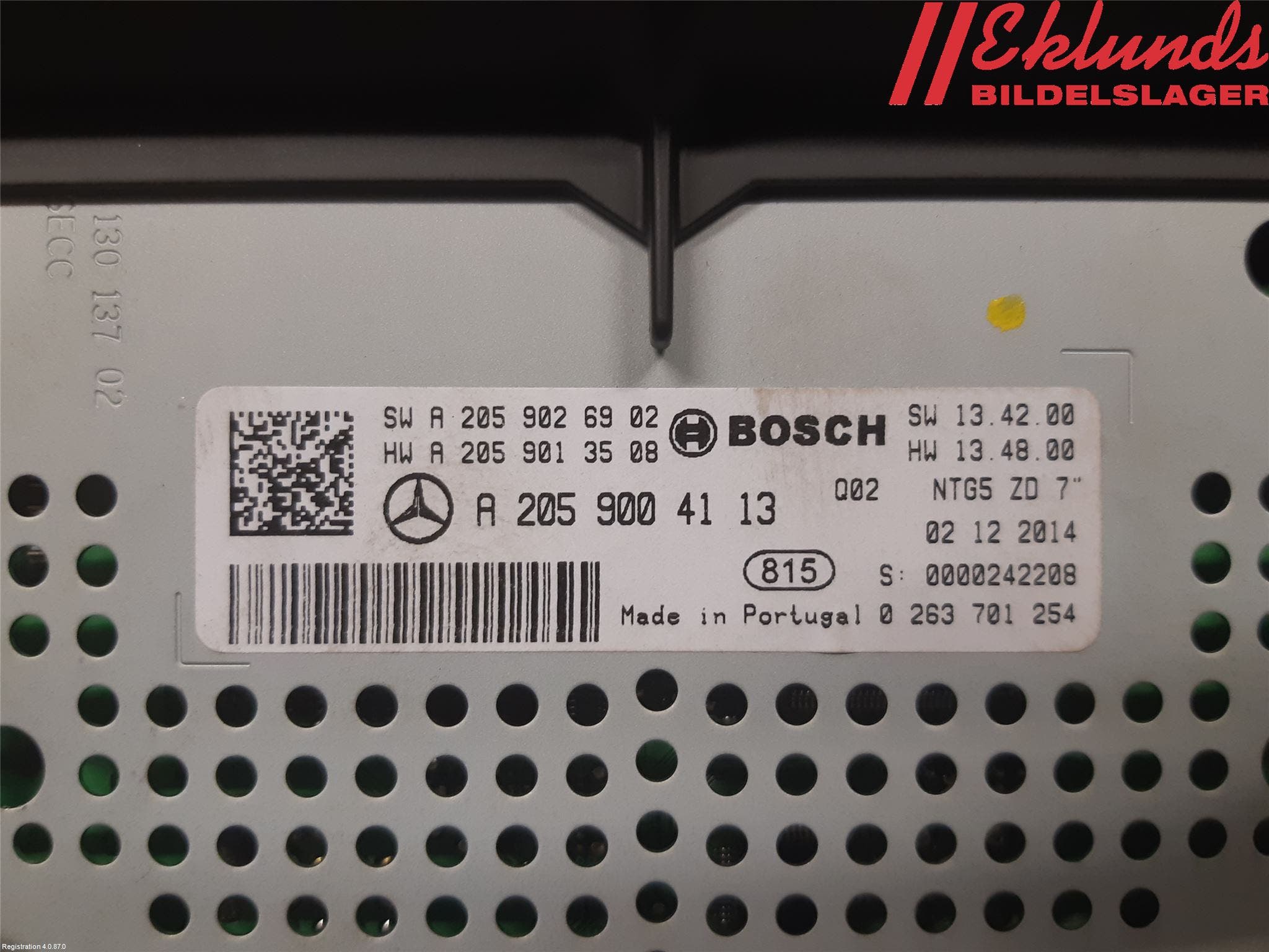 Mercedes-Benz MB C-KLASS (W205) 14-21 Bildskärm