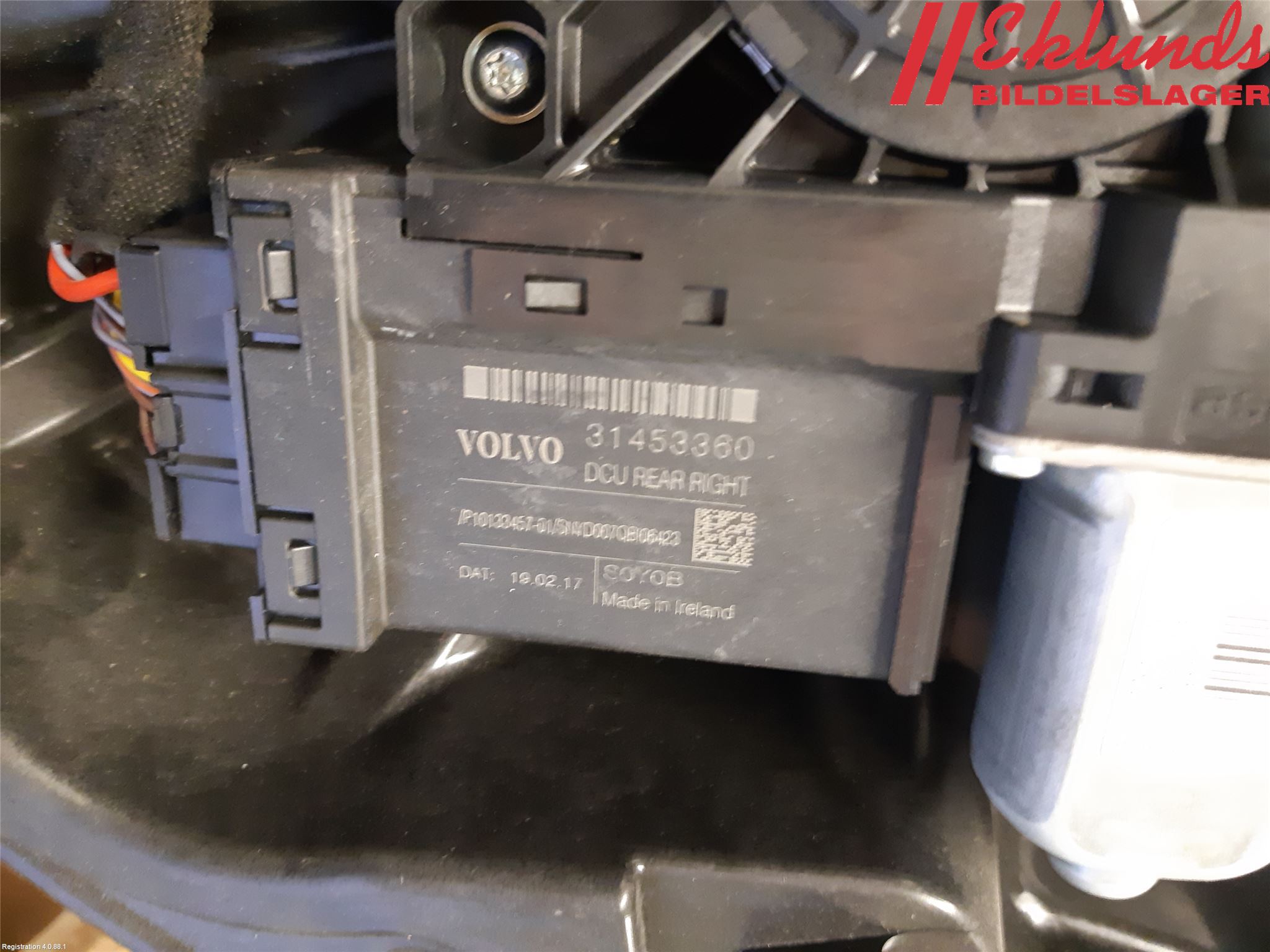 Volvo V90 17->> Fönsterhissmekanism