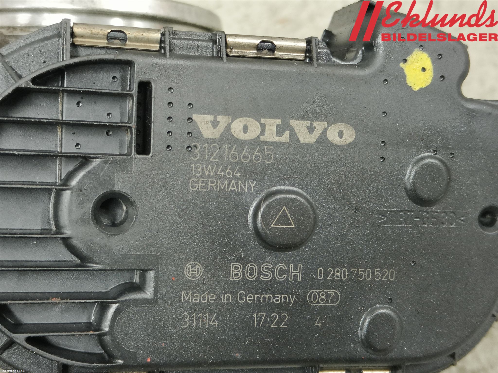 Volvo V60 14-18 Injspjällhus