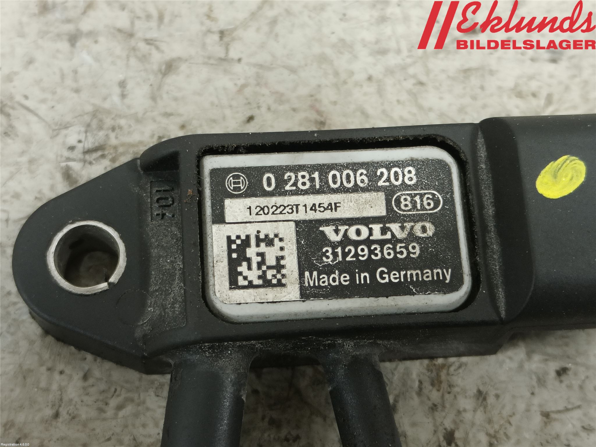 Volvo S60 11-13 Givare Temp-Tryck Avgas