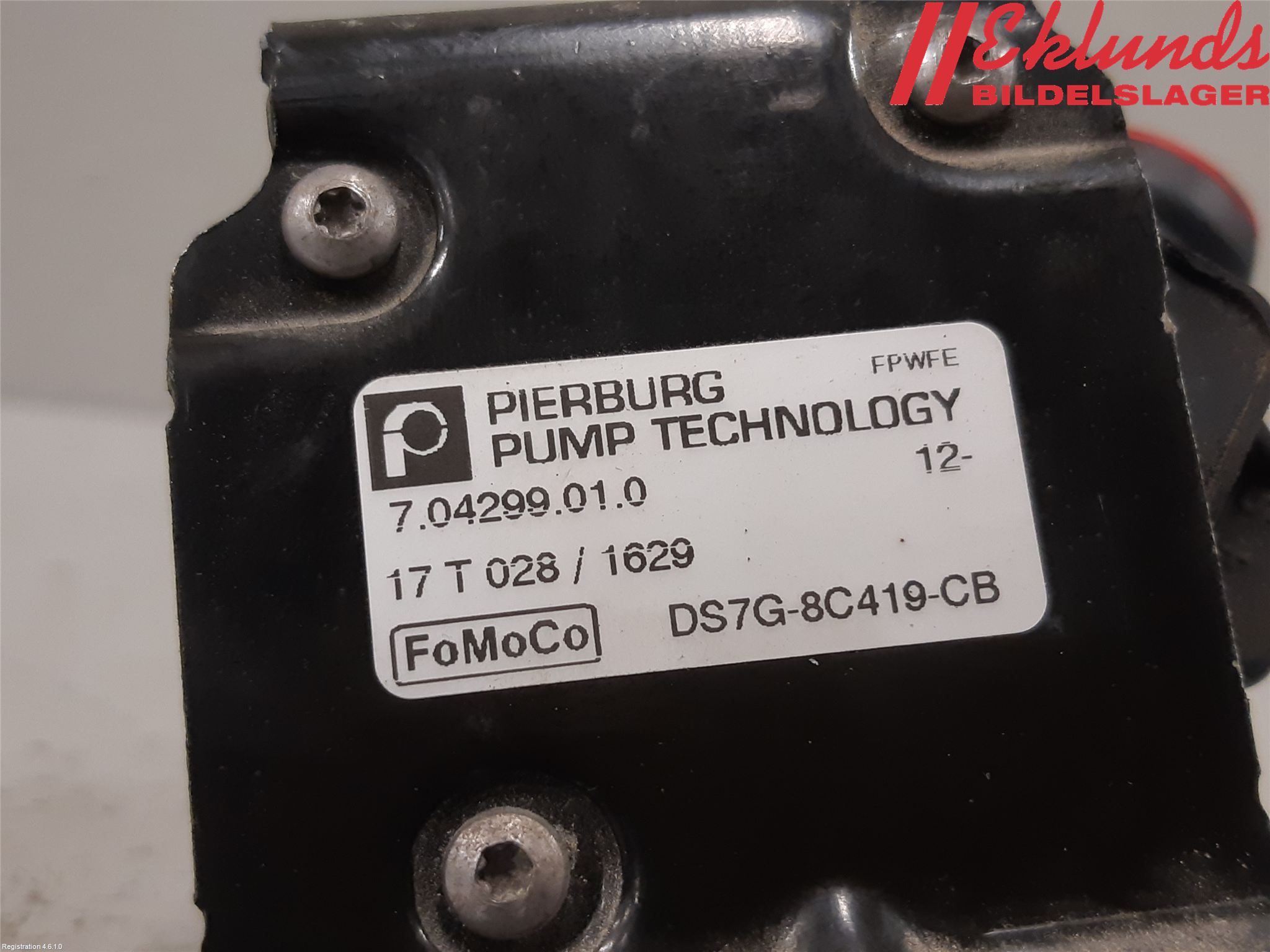 Ford KUGA 17-19 Värme Cirkulationspump