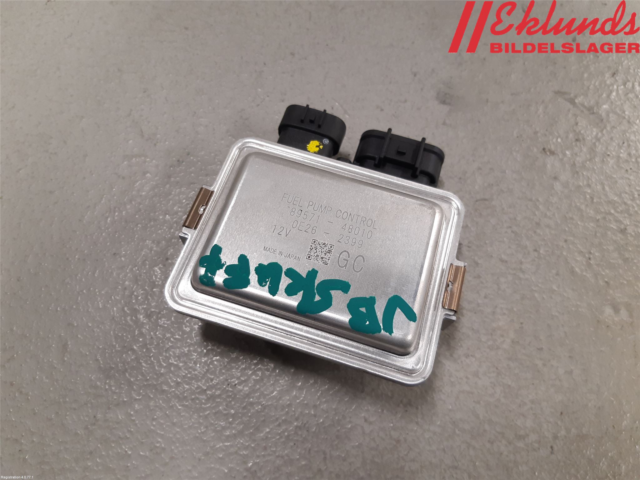 Toyota RAV4 19- Styrenhet Bränslepump